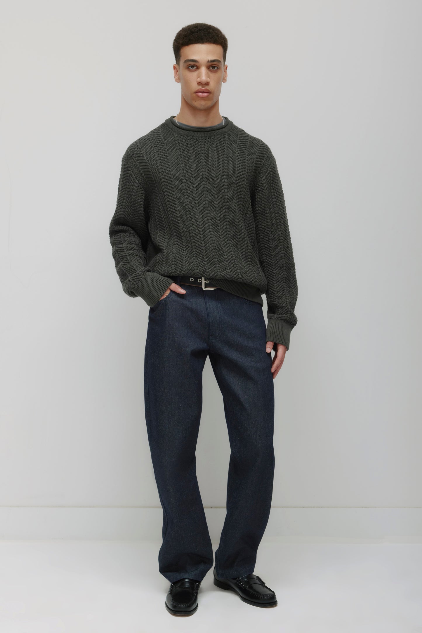 Men's Dahab Rollneck Sweater in Beluga