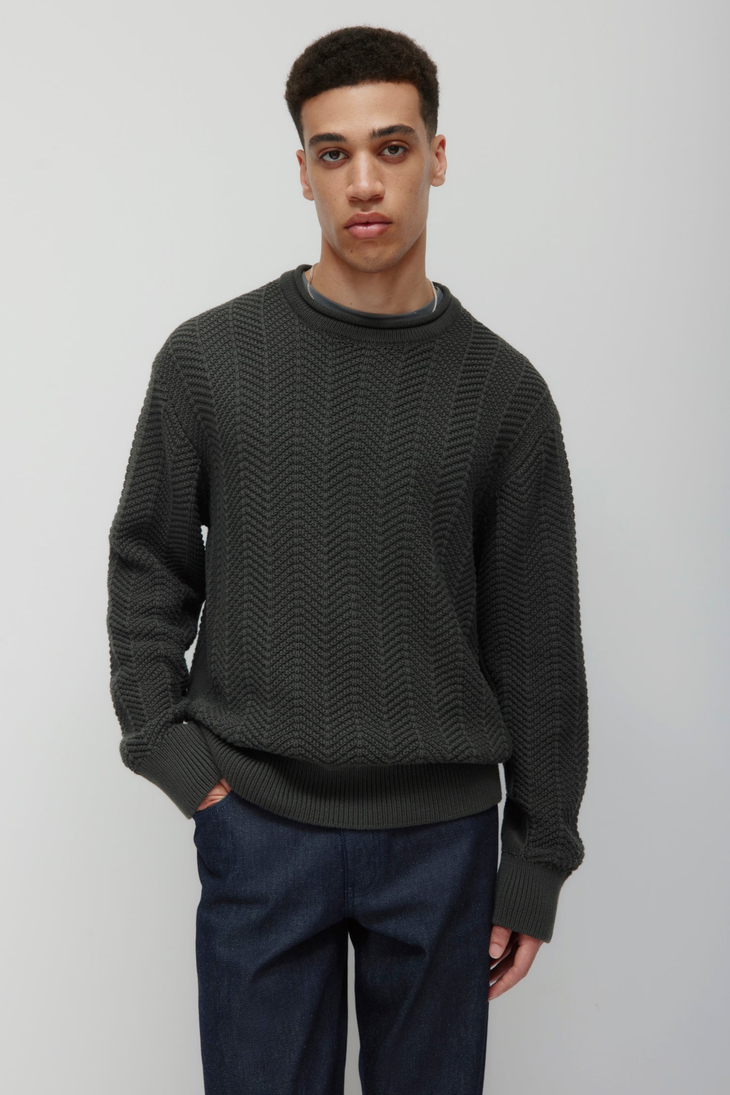 Men's Dahab Rollneck Sweater in Beluga
