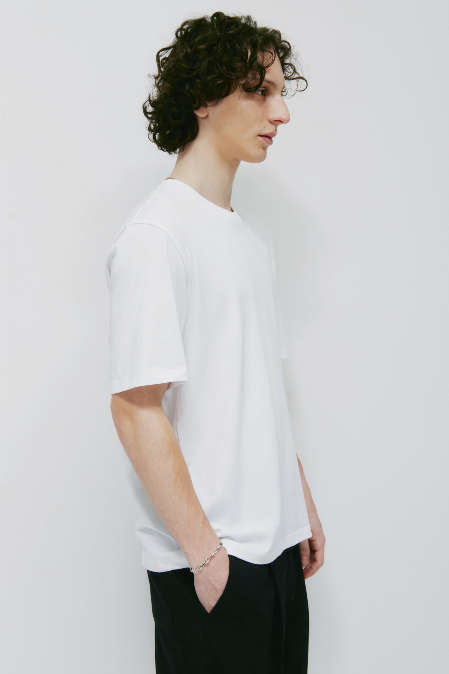 Men's Essential Crew in White