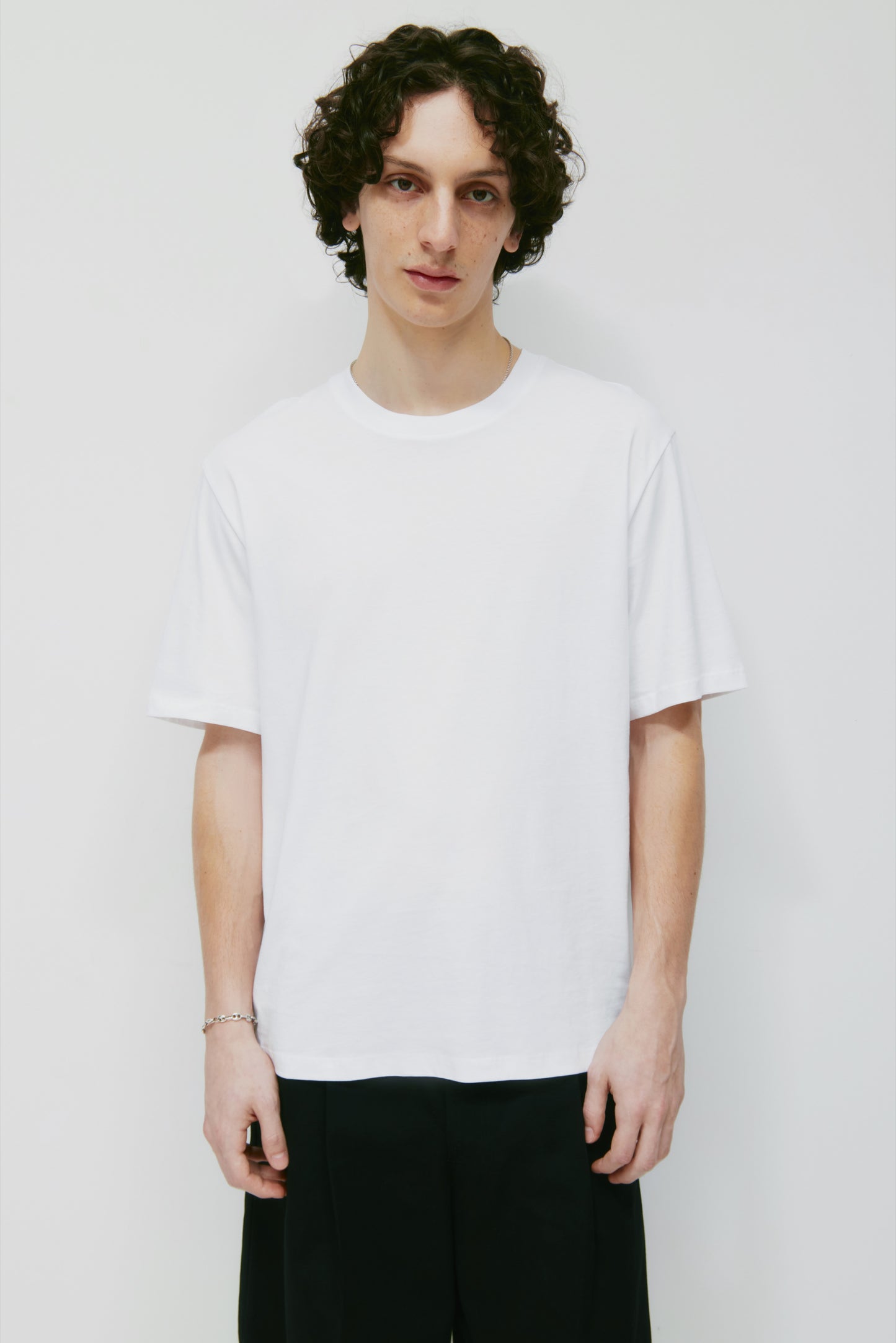 Men's Essential Crew in White