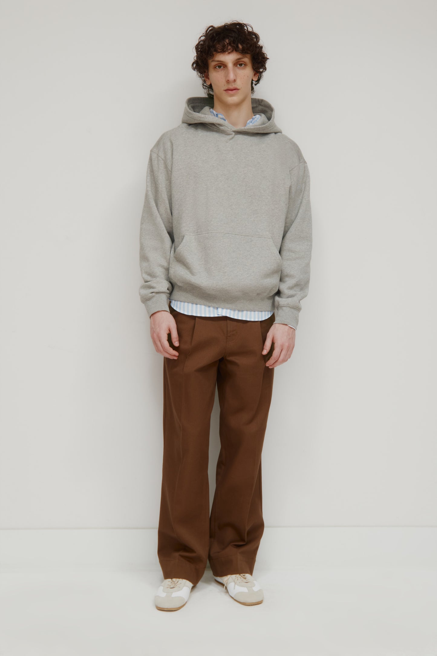 Men's Essential Hoodie  in Heather Grey