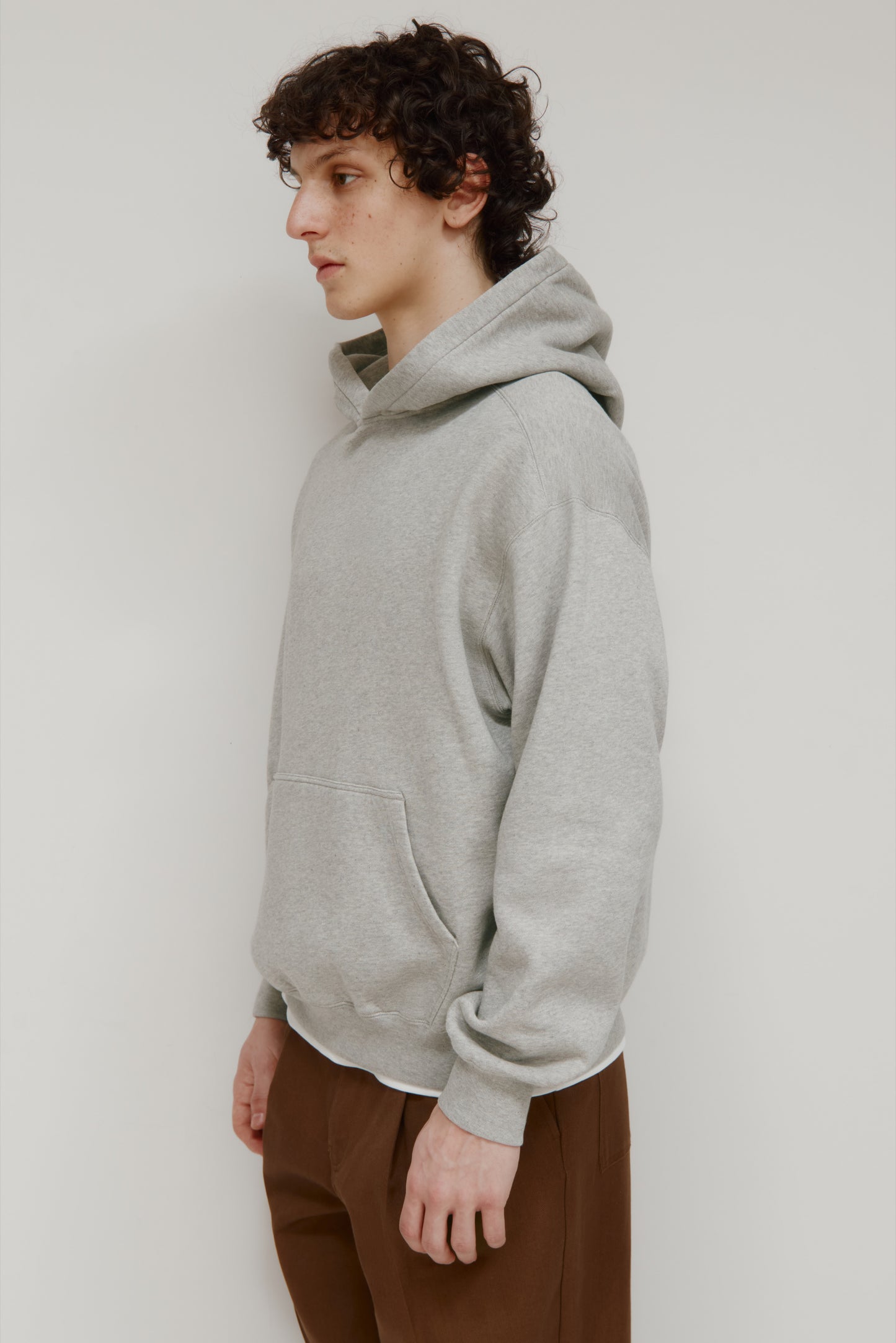Men's Essential Hoodie  in Heather Grey