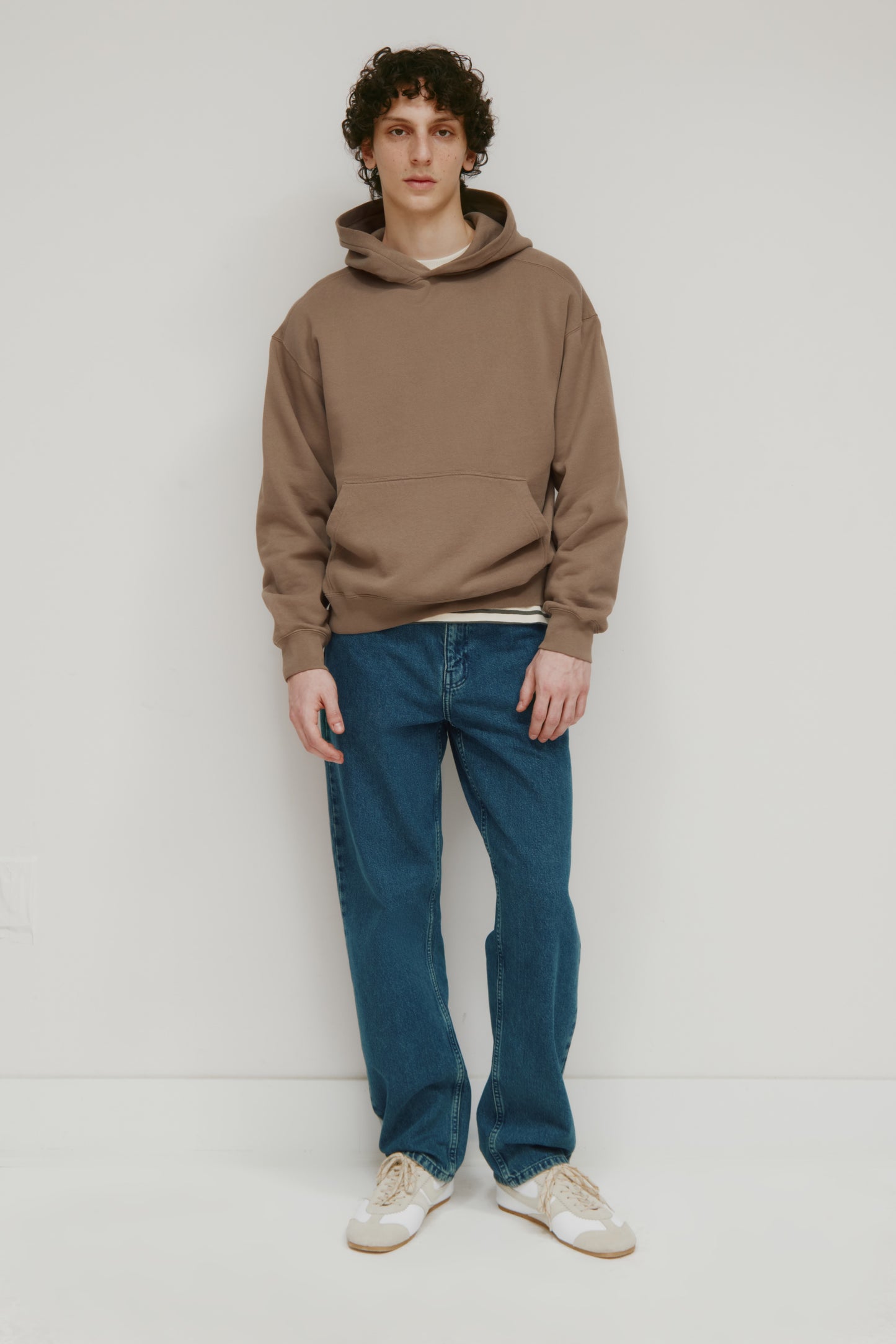 Men's Essential Hoodie  in Taupe