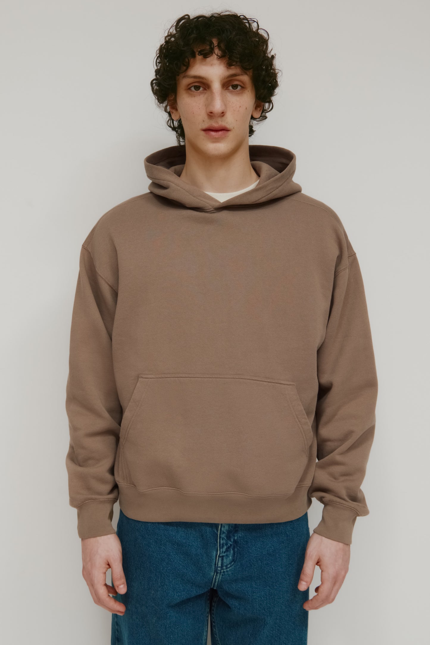 Men's Essential Hoodie  in Taupe