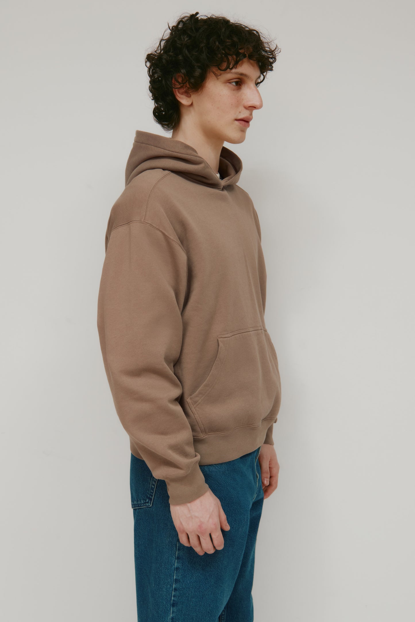 Men's Essential Hoodie  in Taupe