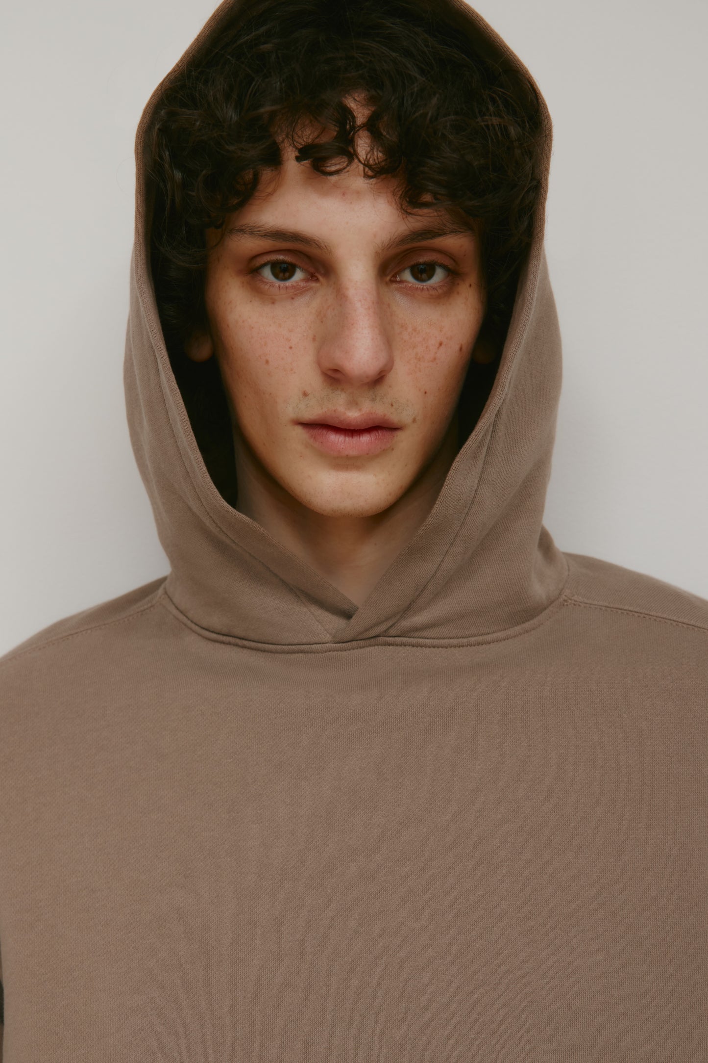 Men's Essential Hoodie  in Taupe