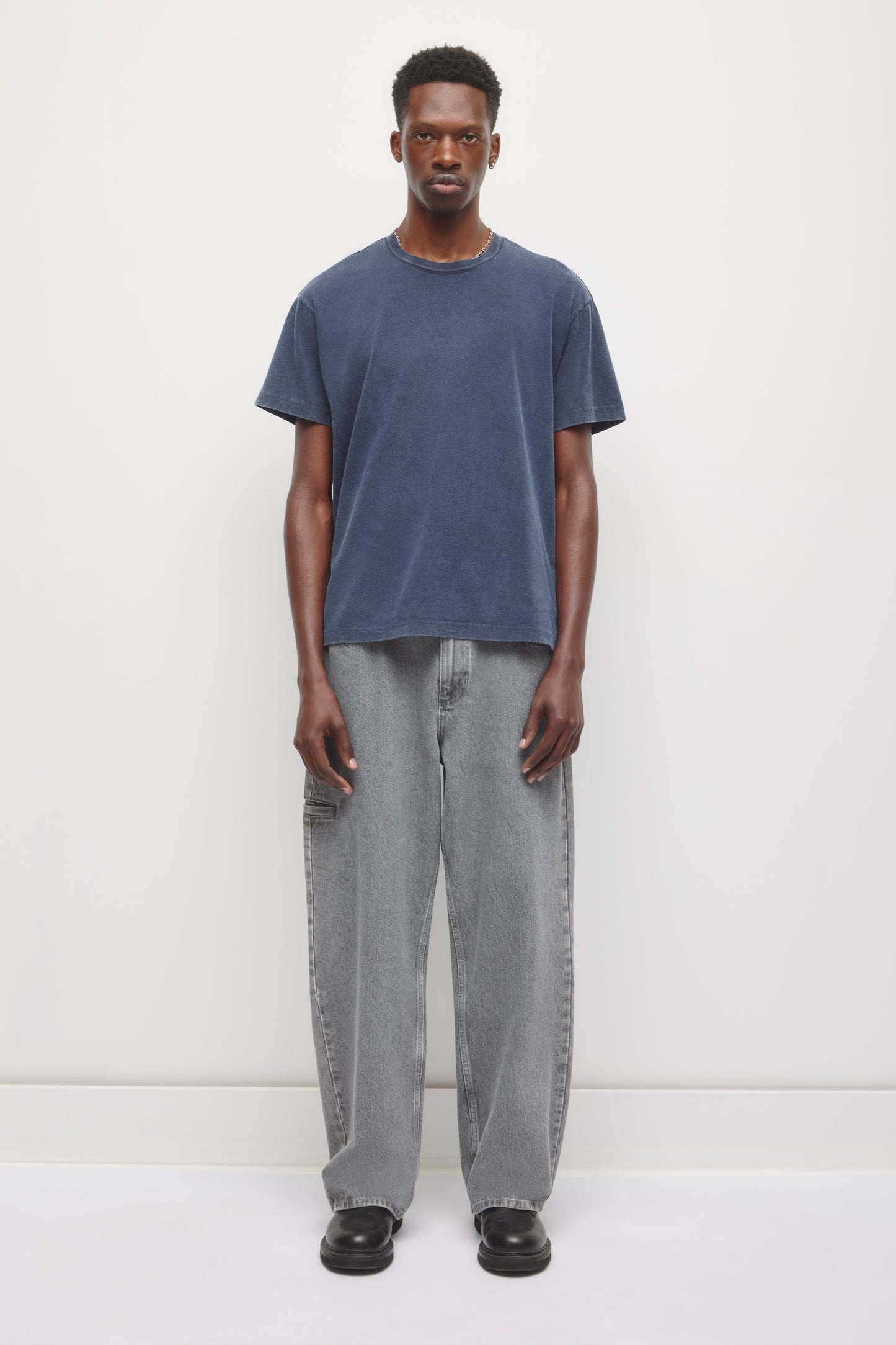 Men's Fade out Crew  in Pitch Navy