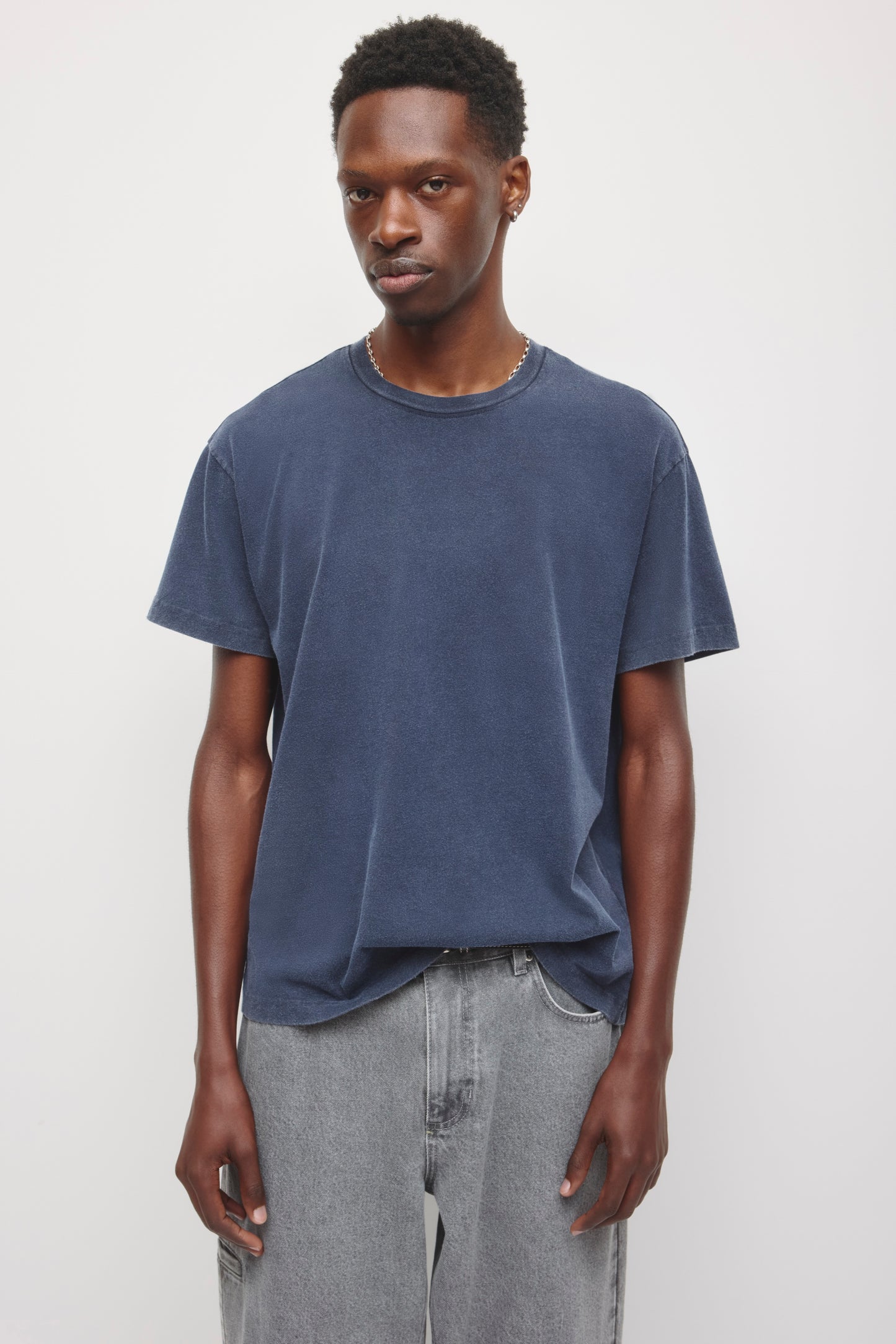 Men's Fade out Crew  in Pitch Navy