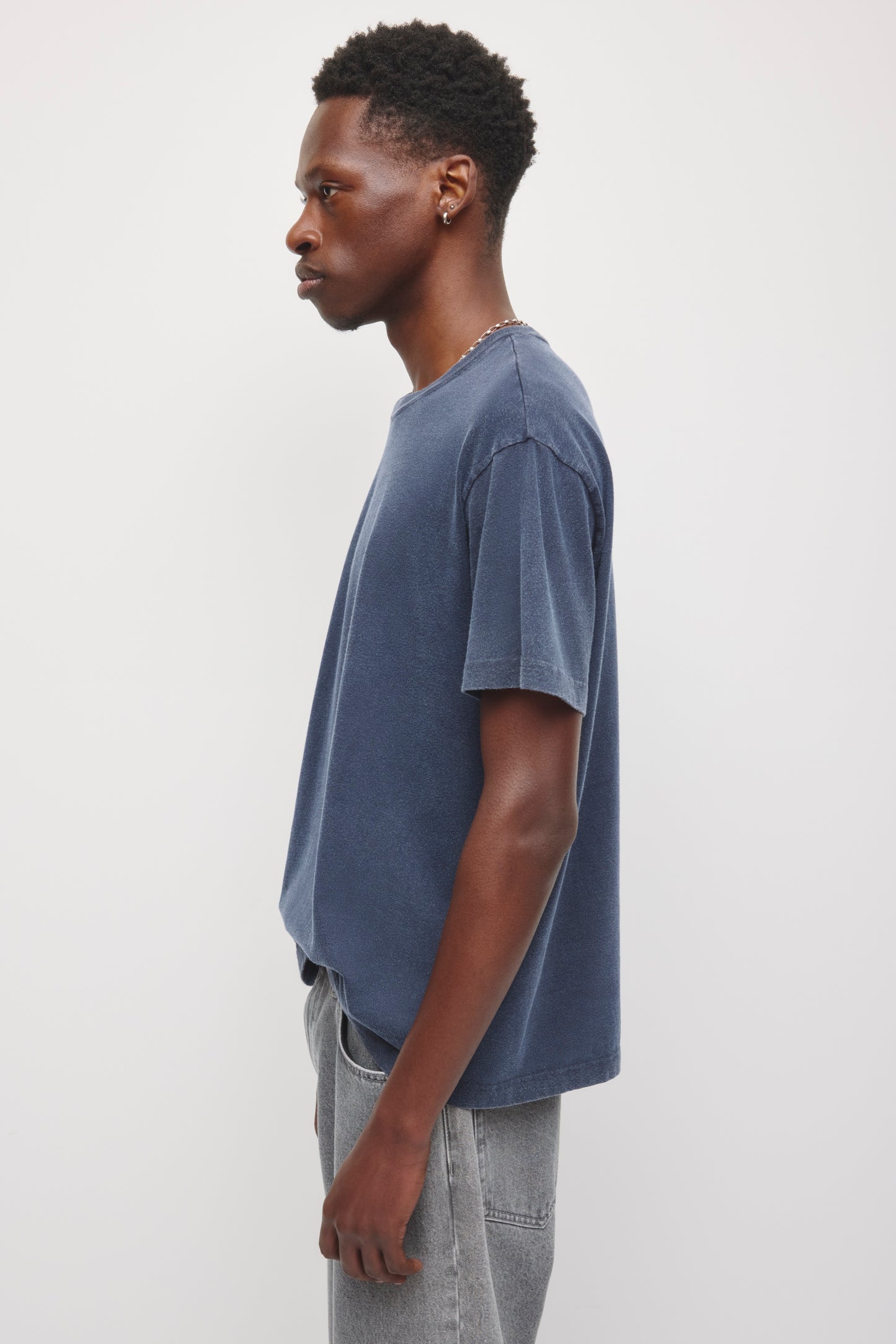 Men's Fade out Crew  in Pitch Navy