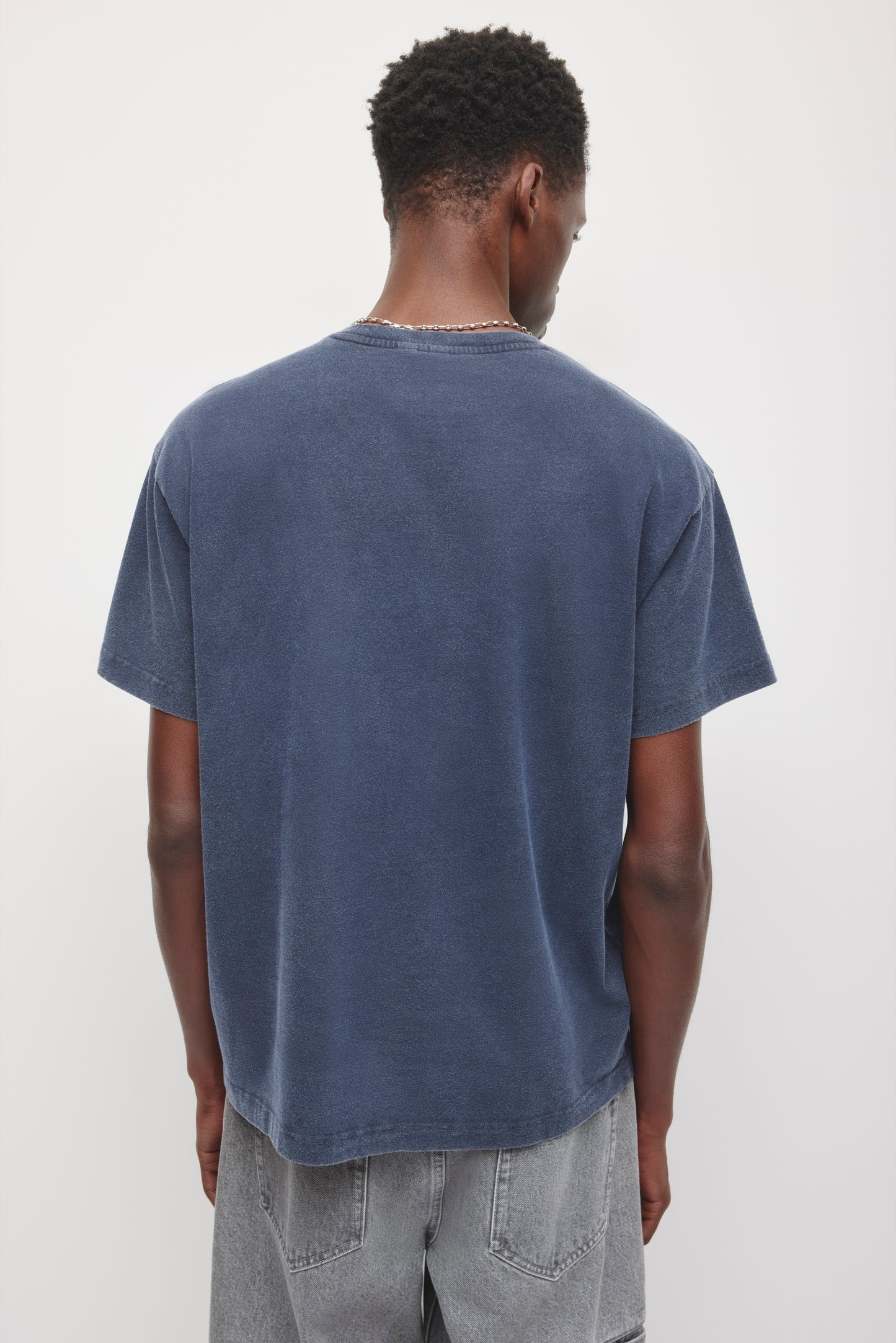 Men's Fade out Crew  in Pitch Navy