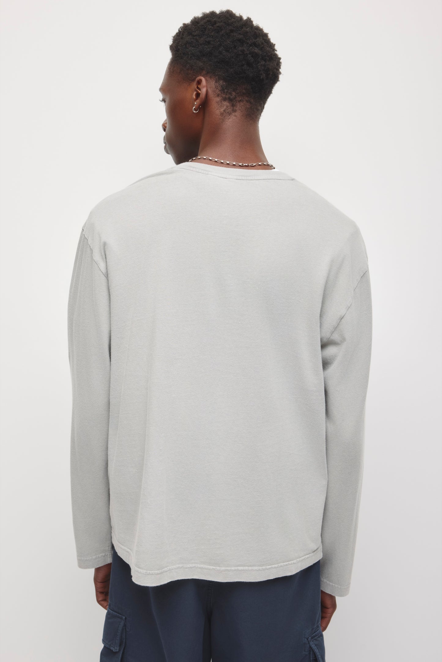 Men's Fade Out Longsleeve in Pebble