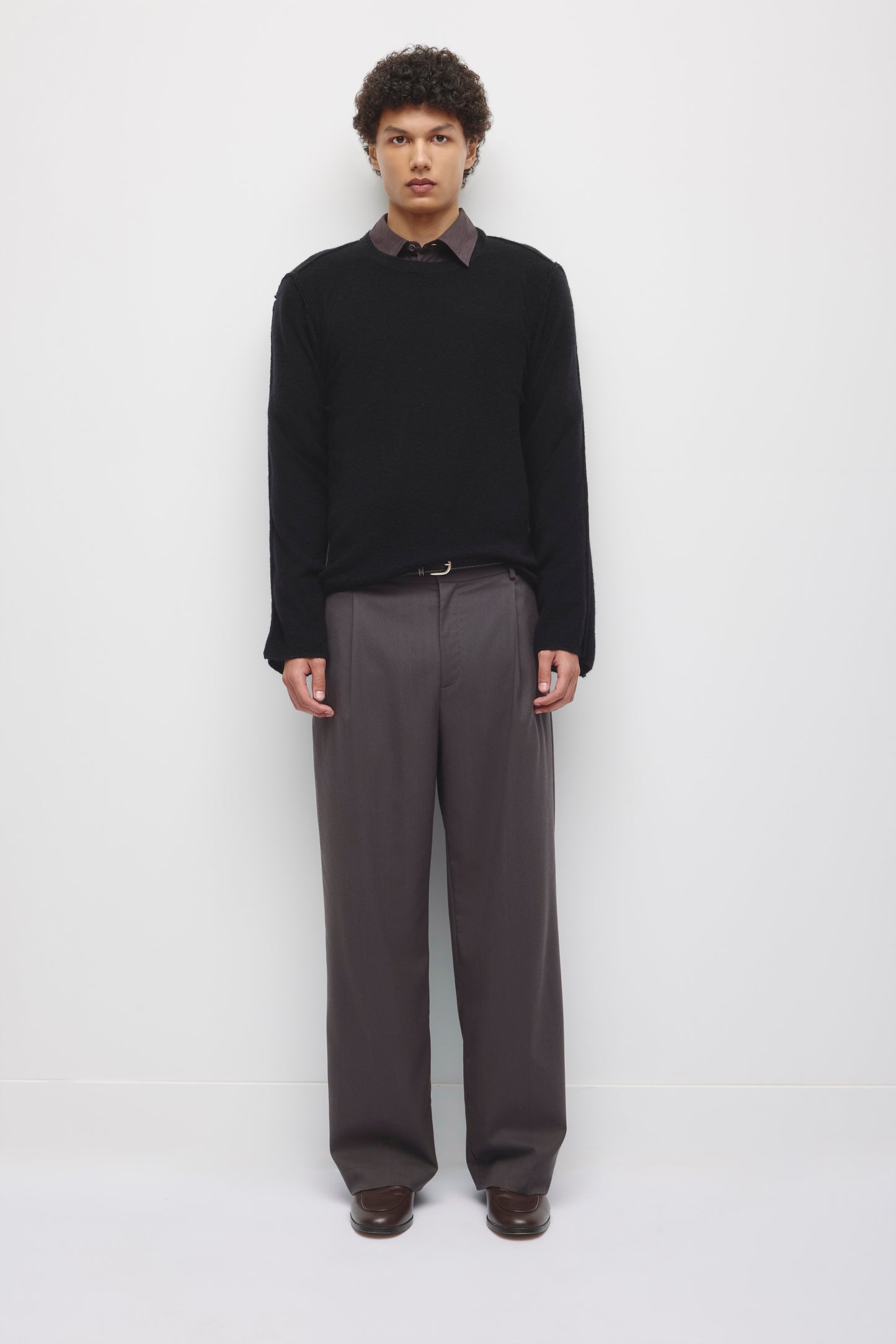 Men's Ghazal Alpaca Sweater in Black