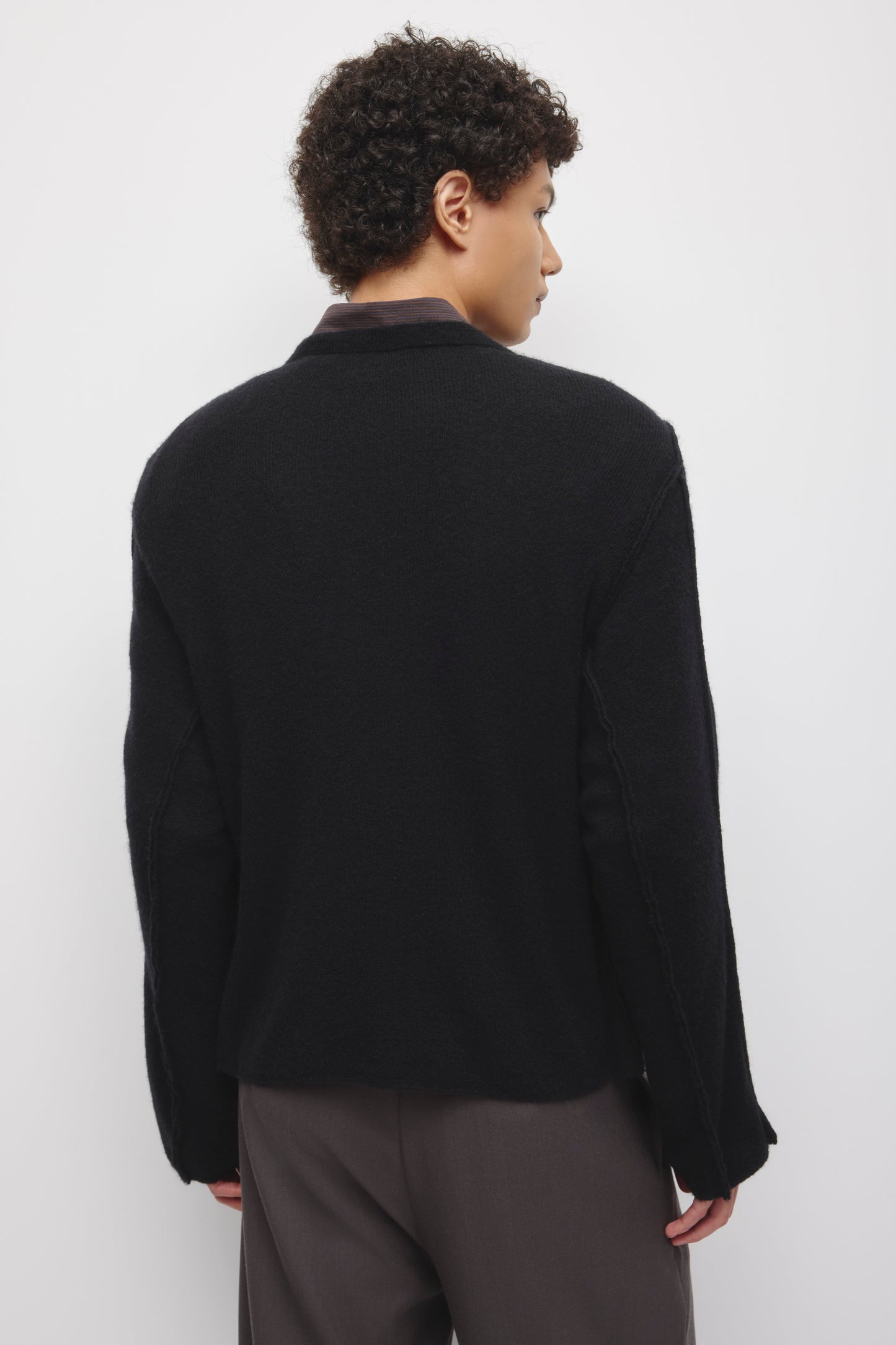 Men's Ghazal Alpaca Sweater in Black