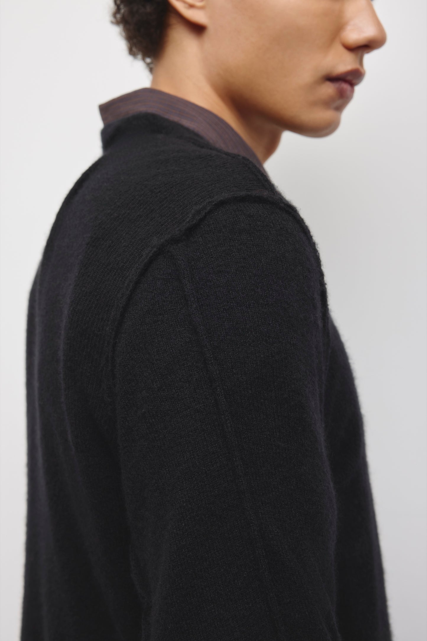 Men's Ghazal Alpaca Sweater in Black