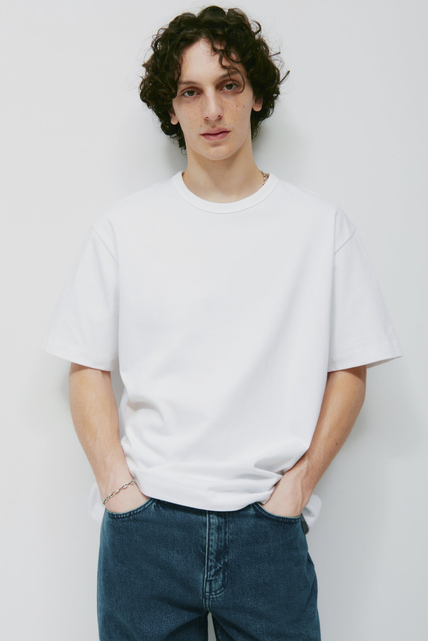 Men's Heavyweight Box Crew in White