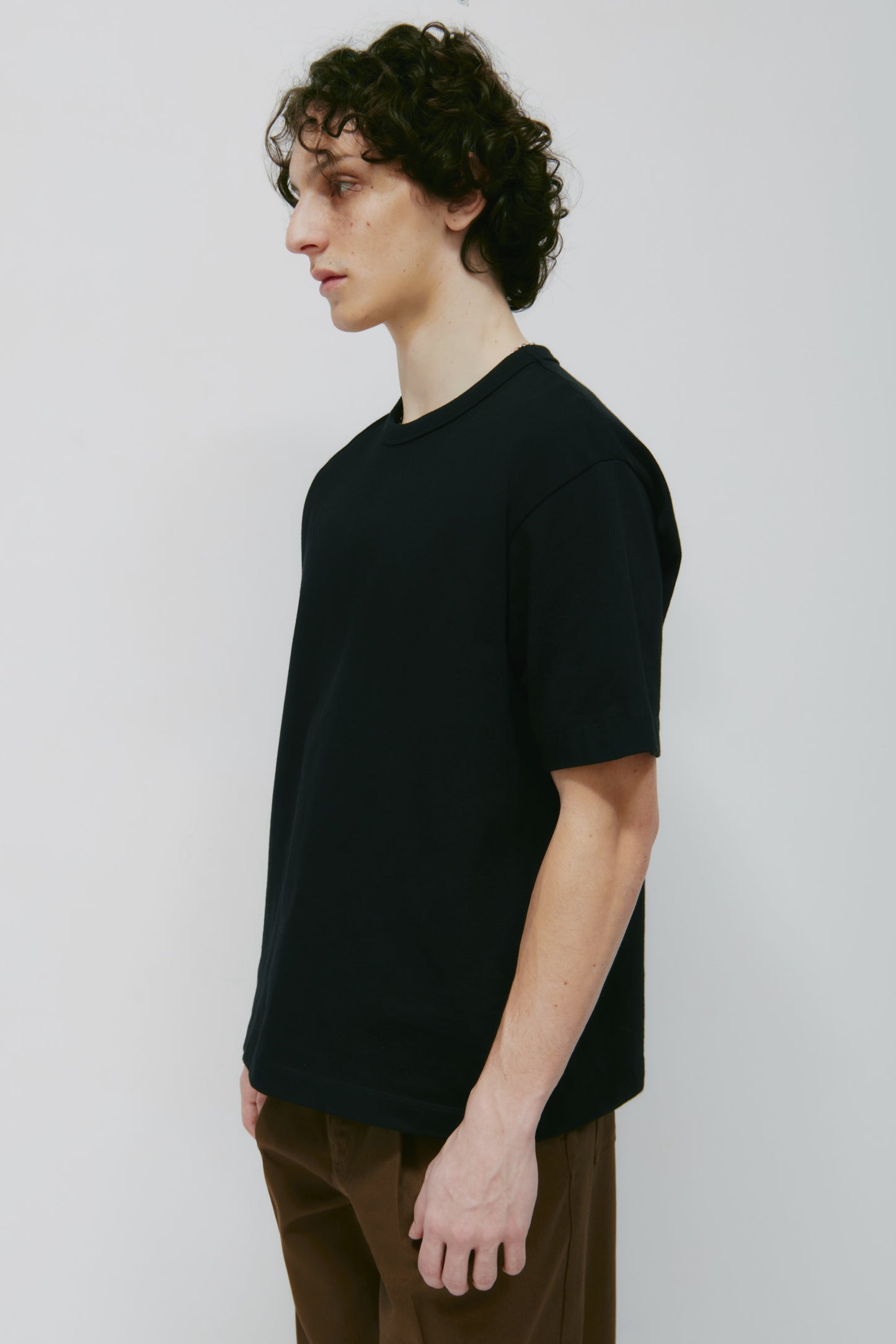 Men's Heavyweight Box Crew in Black