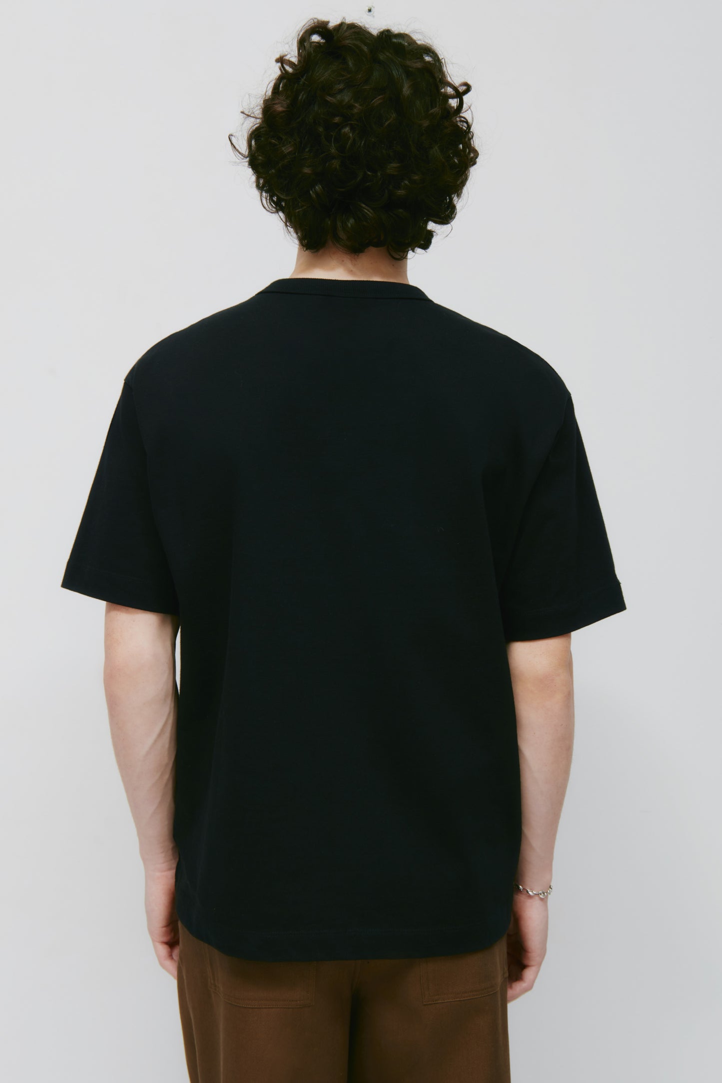 Men's Heavyweight Box Crew in Black