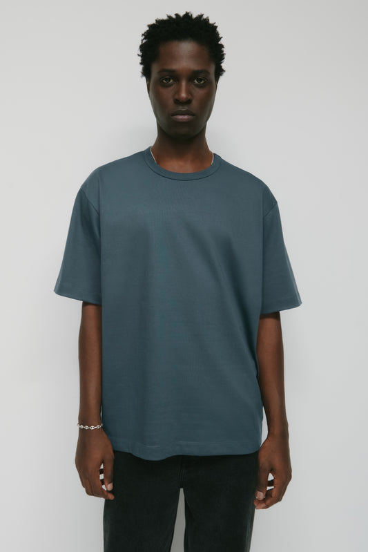 Men's Heavyweight Box Crew in Dark Slate