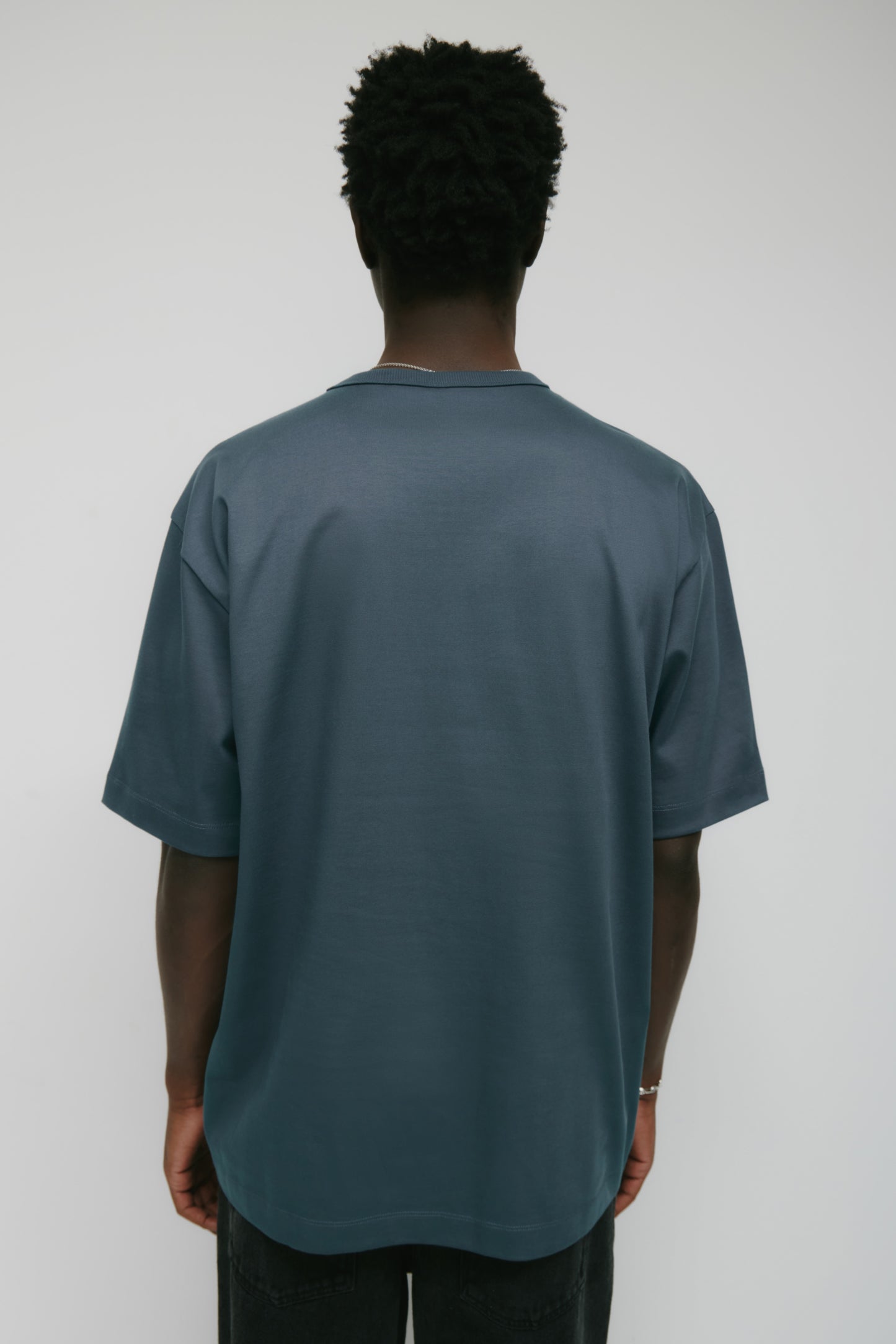 Men's Heavyweight Box Crew in Dark Slate