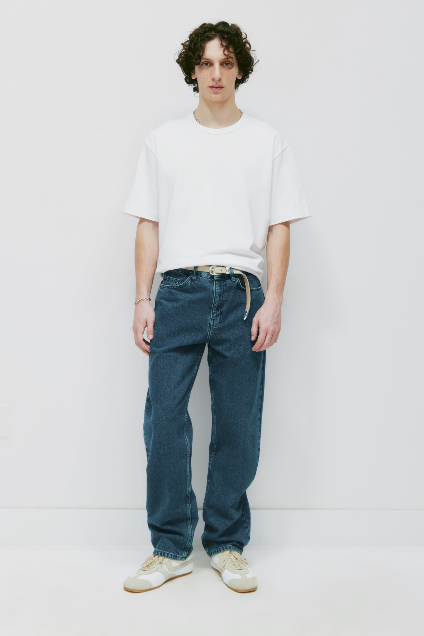 Men's Heavyweight Box Crew in White