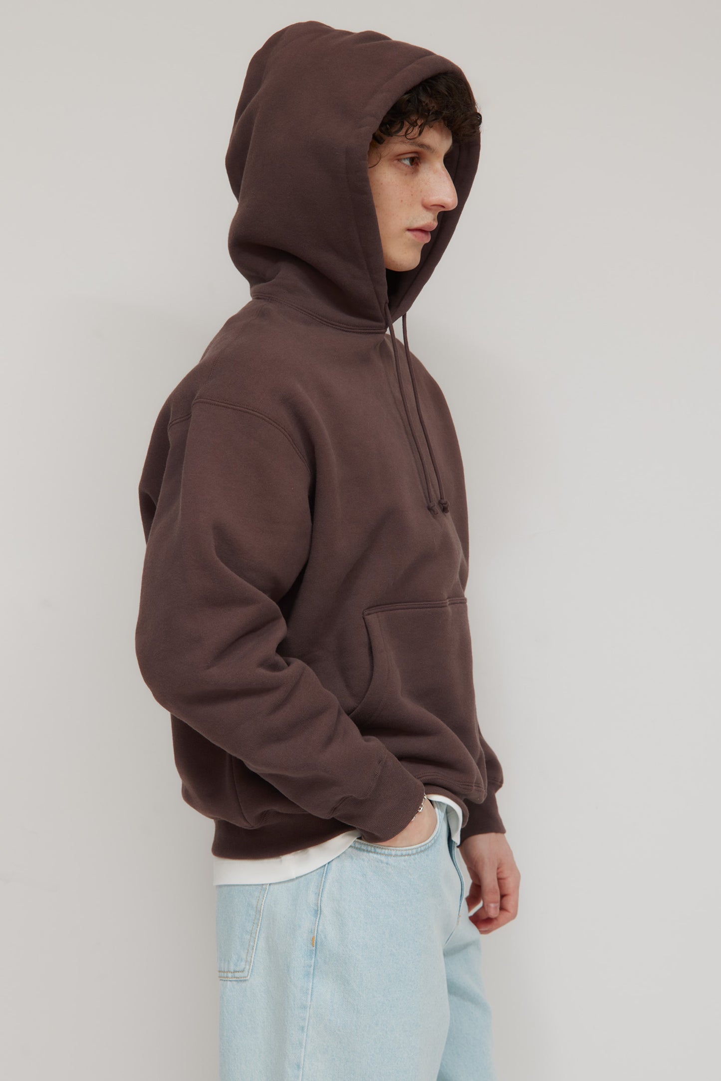 Men's Heavyweight Hoodie in Coffee Bean