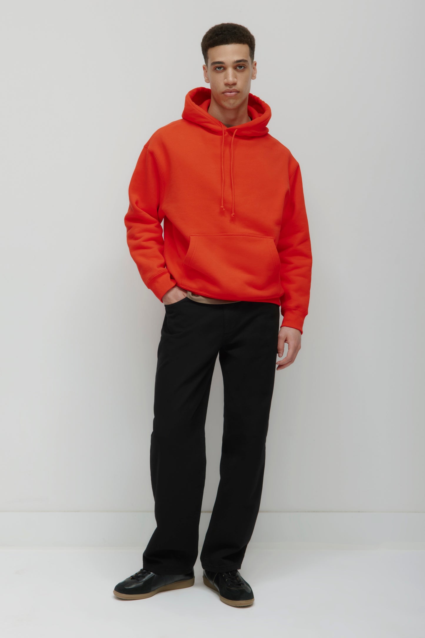 Men's Heavyweight Hoodie in Fiery Red