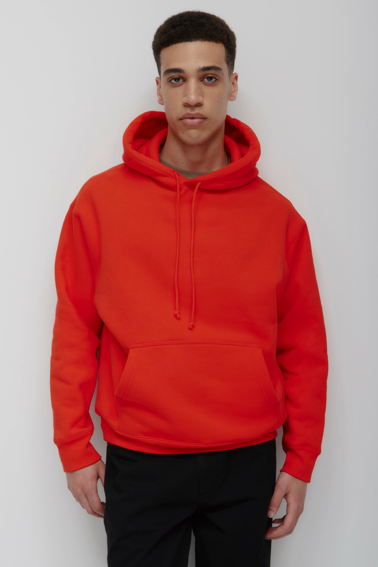 Men's Heavyweight Hoodie in Fiery Red