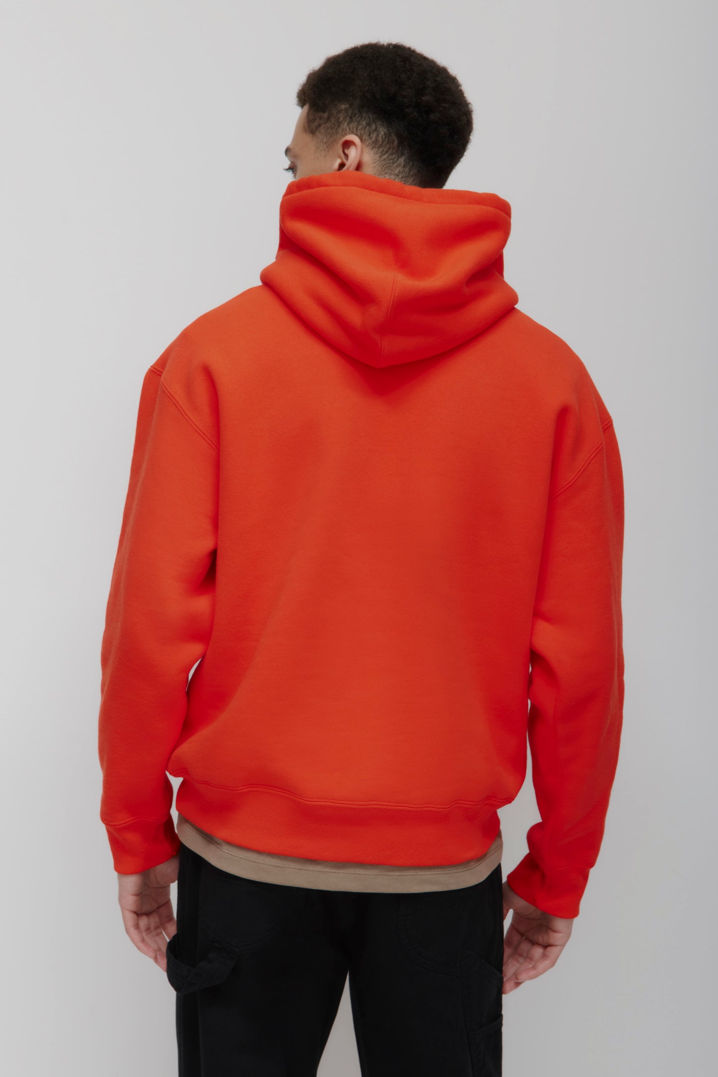 Men's Heavyweight Hoodie in Fiery Red