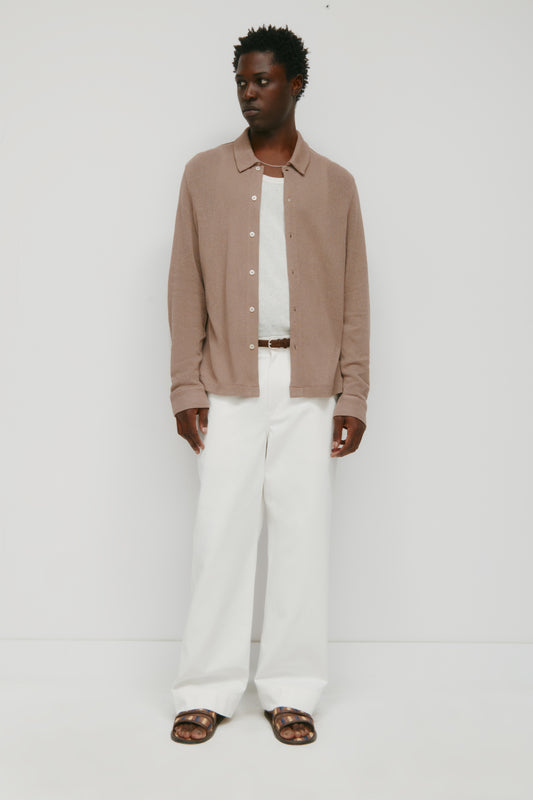 Men's Luxor Jersey Shirt in Taupe
