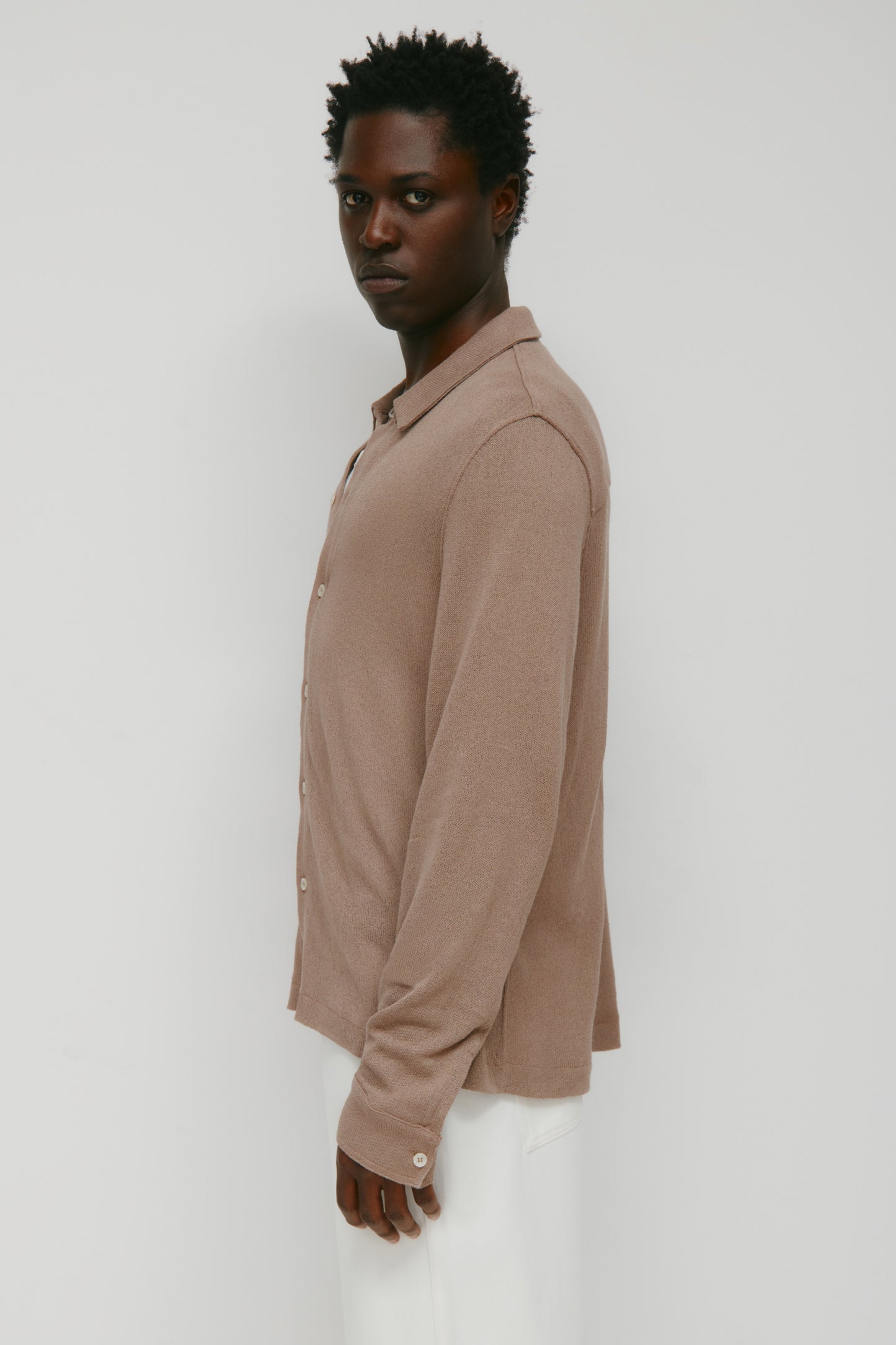 Men's Luxor Jersey Shirt in Taupe