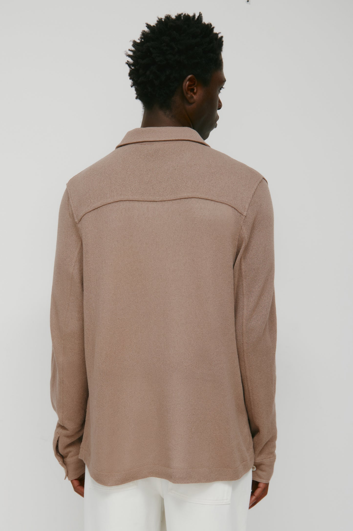 Men's Luxor Jersey Shirt in Taupe