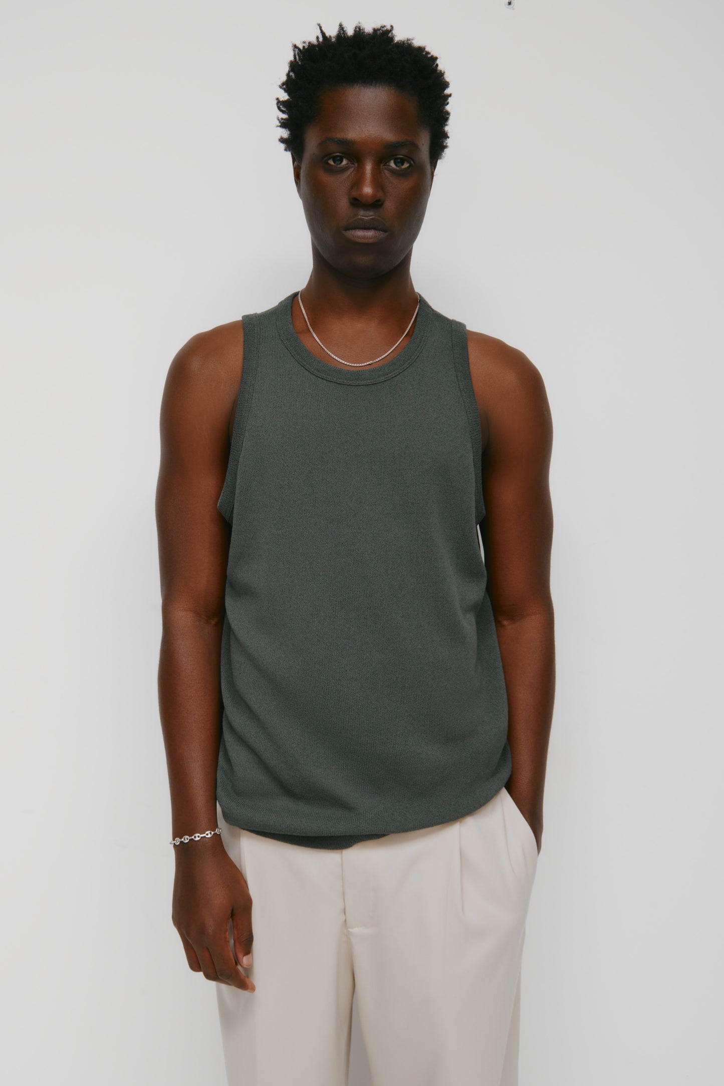 Men's Luxor Jersey Tank in Beluga