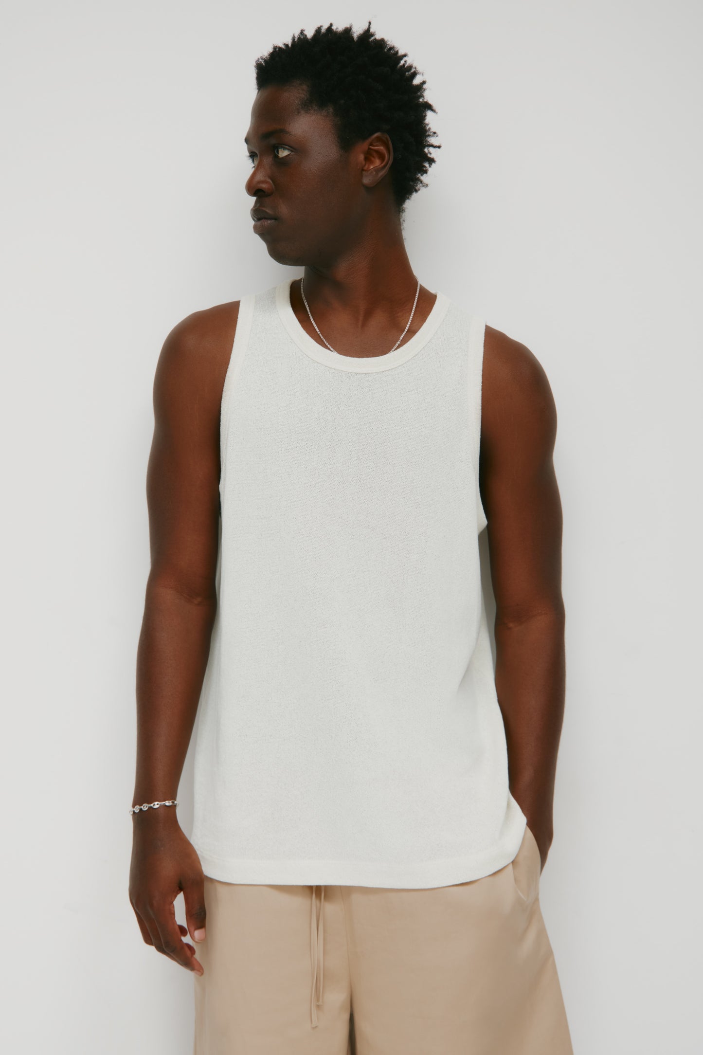 Men's Luxor Jersey Tank in Natural