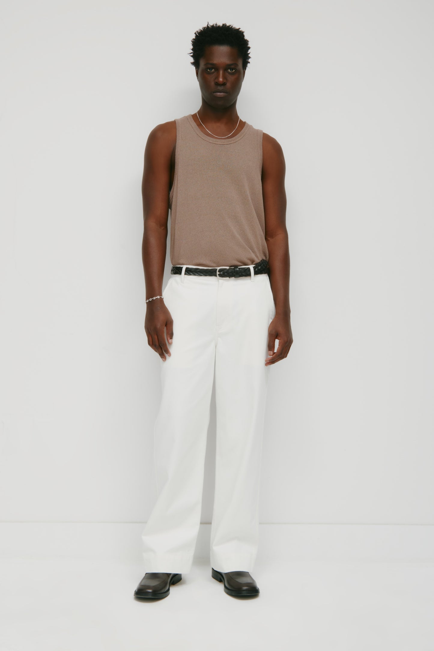 Men's Luxor Jersey Tank in Taupe
