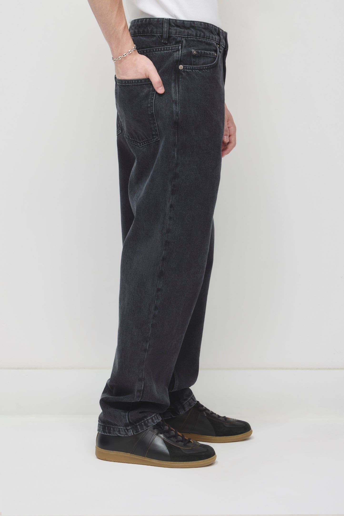 Men's Masa Denim in Washed Black