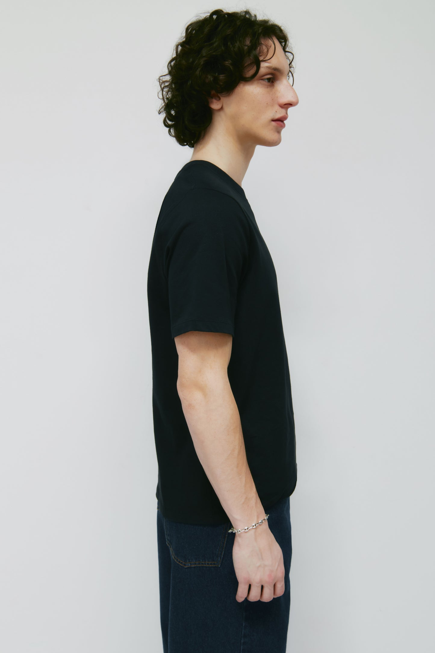 Men's Midweight Crew in Black