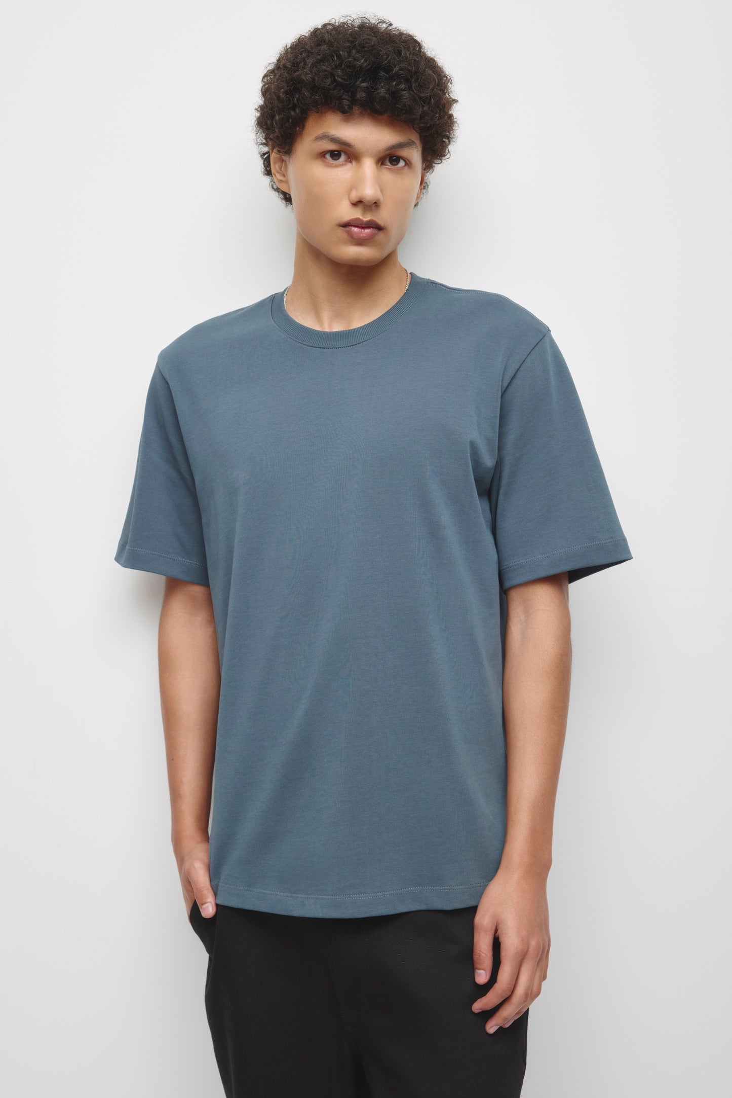 Men's Midweight Crew in Dark Slate