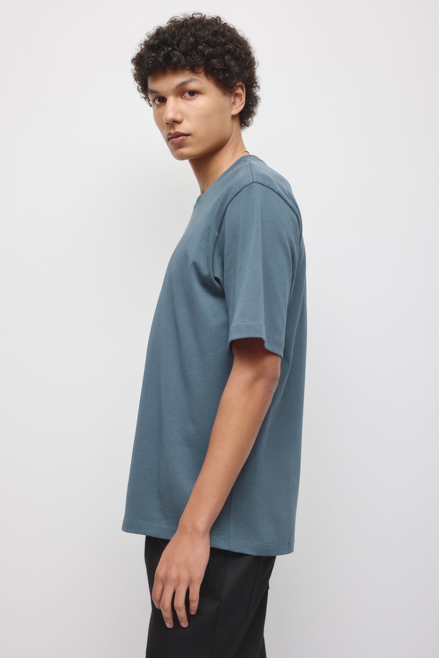 Men's Midweight Crew in Dark Slate