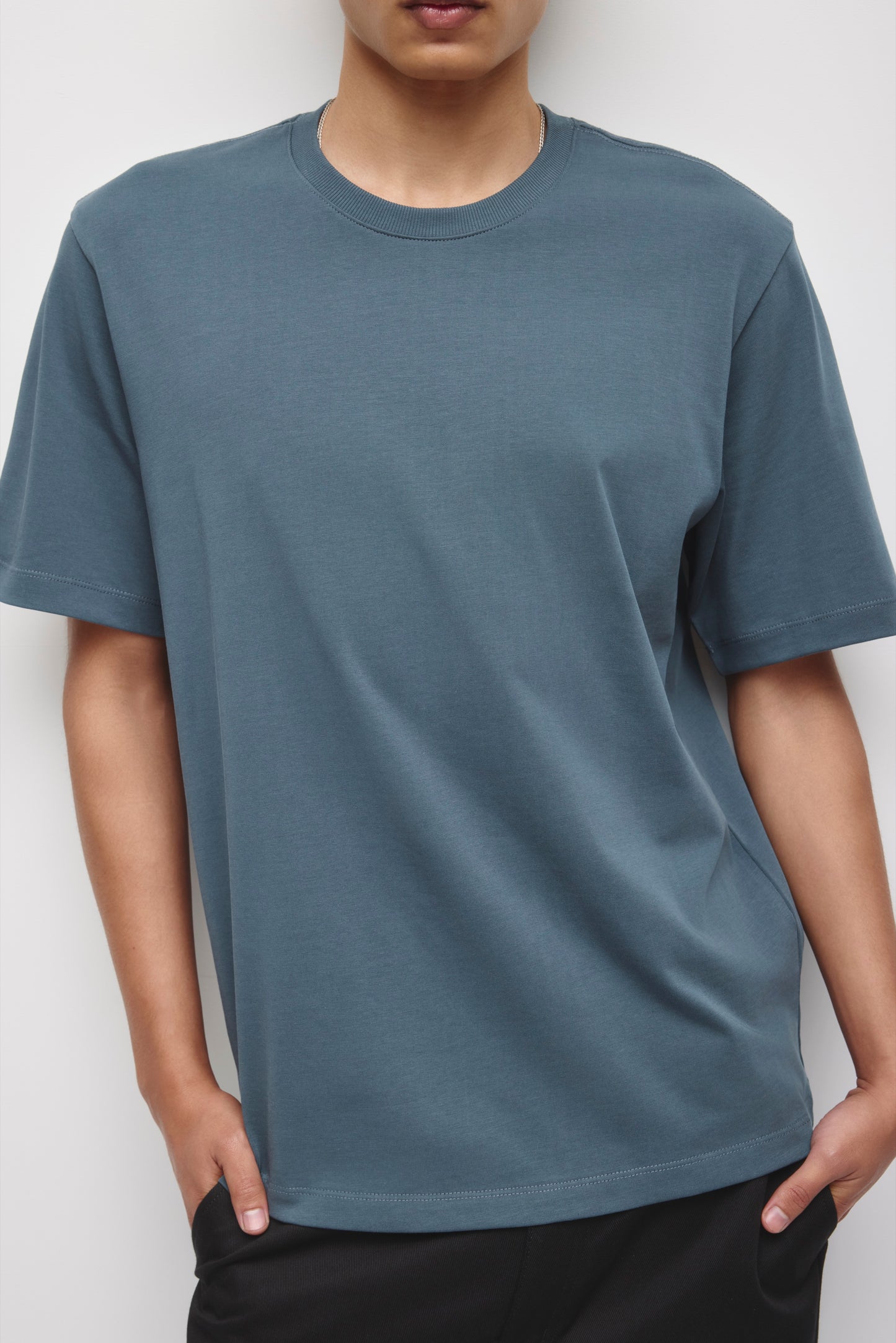 Men's Midweight Crew in Dark Slate