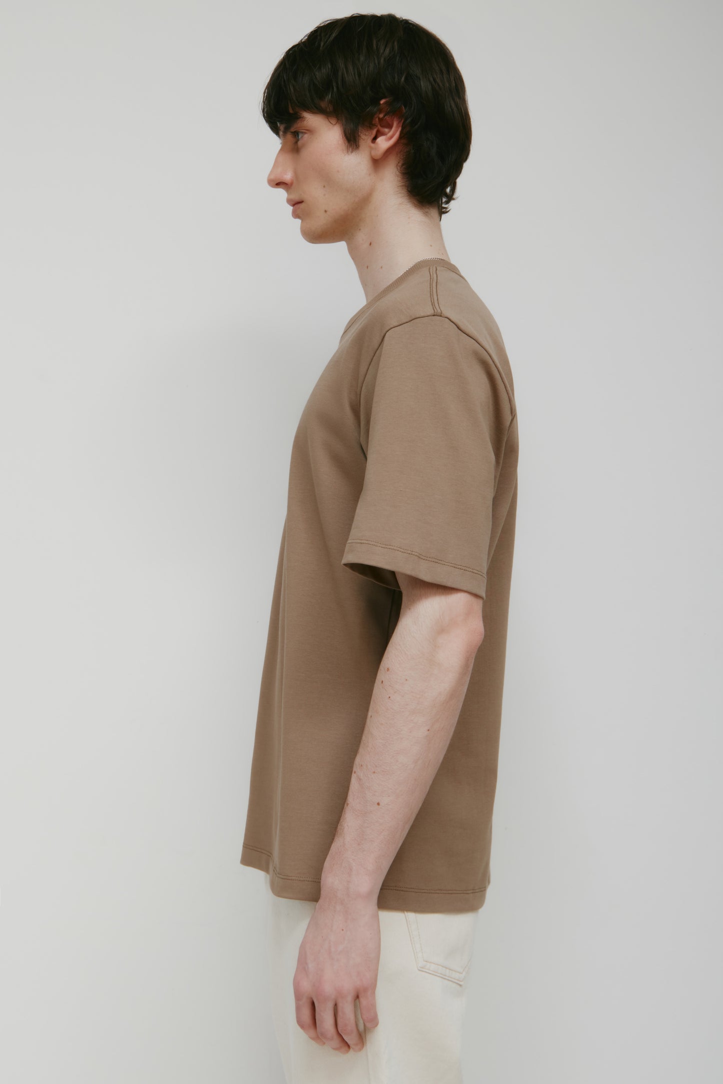 Men's Midweight Crew in Taupe