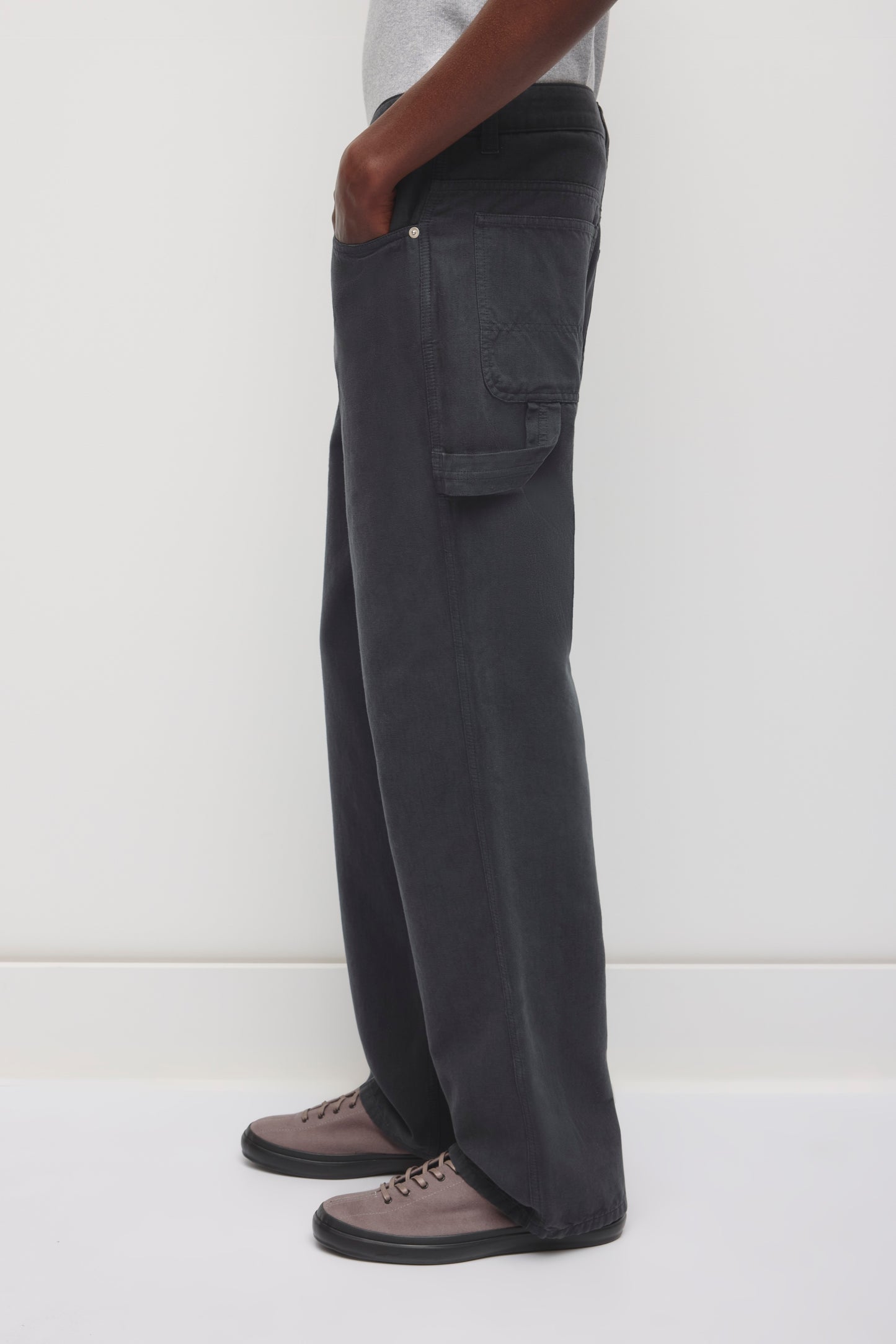 Men's Naba Work Pant in Washed Black