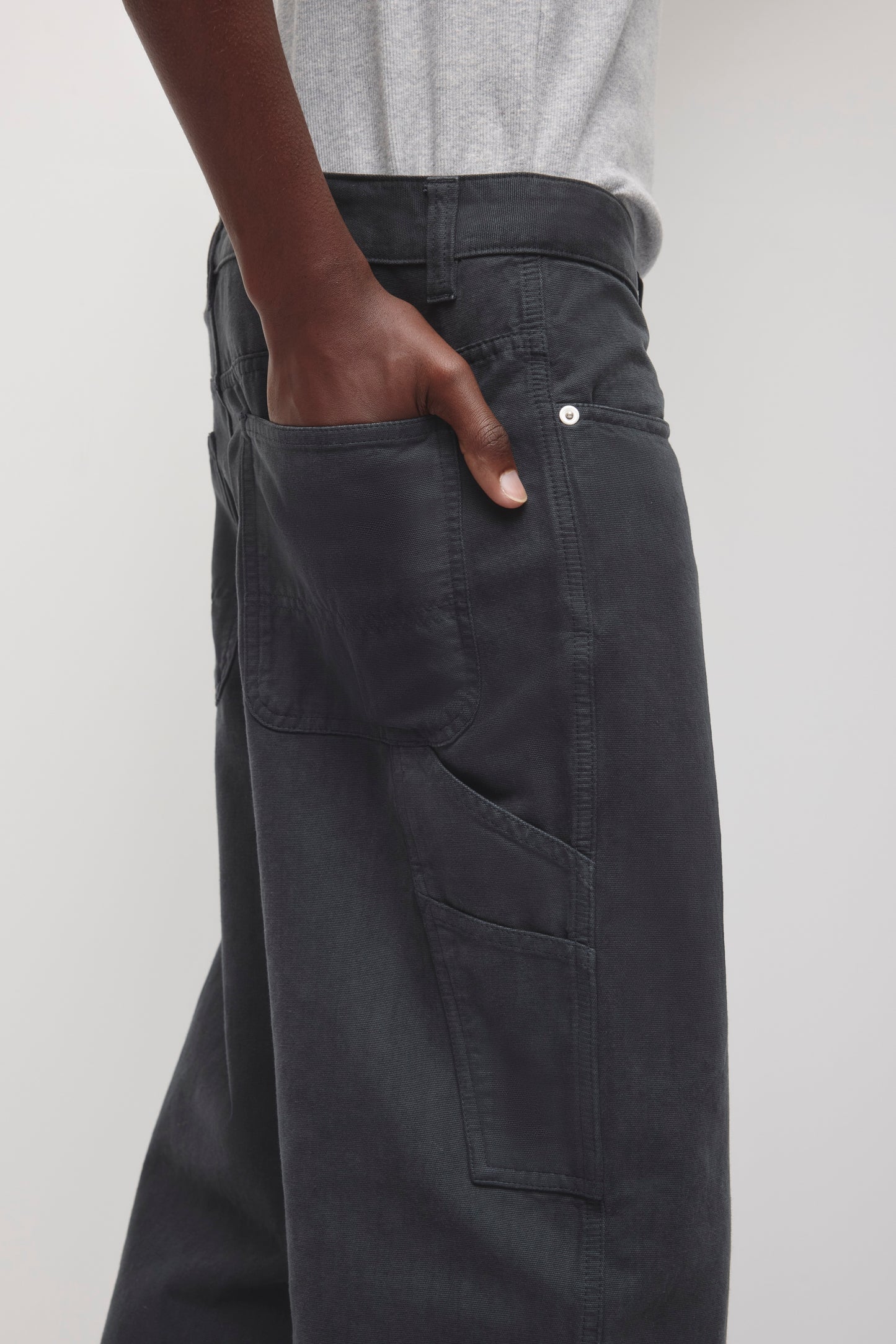 Men's Naba Work Pant in Washed Black