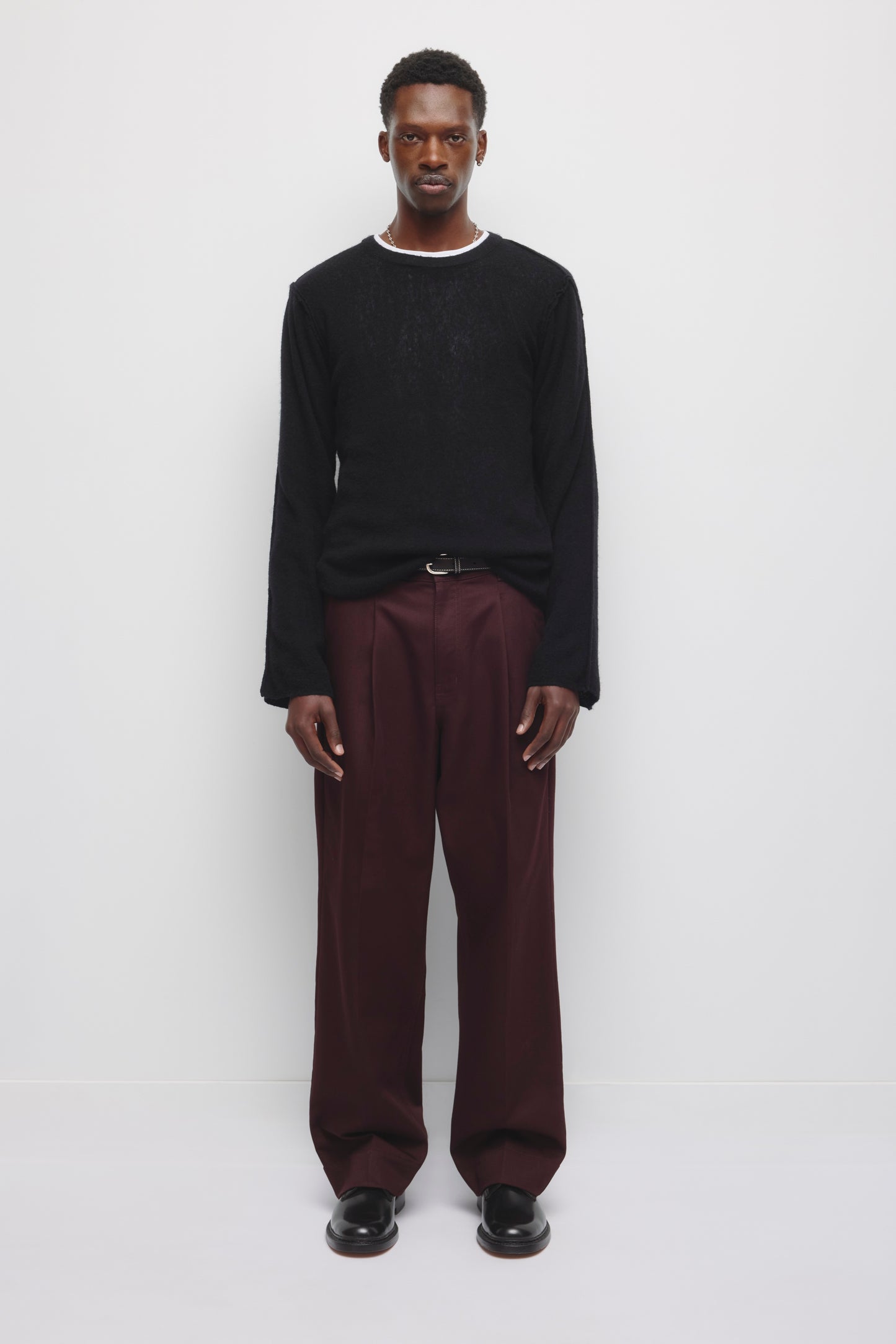 Men's Nilus Trouser in Chocolate Plum