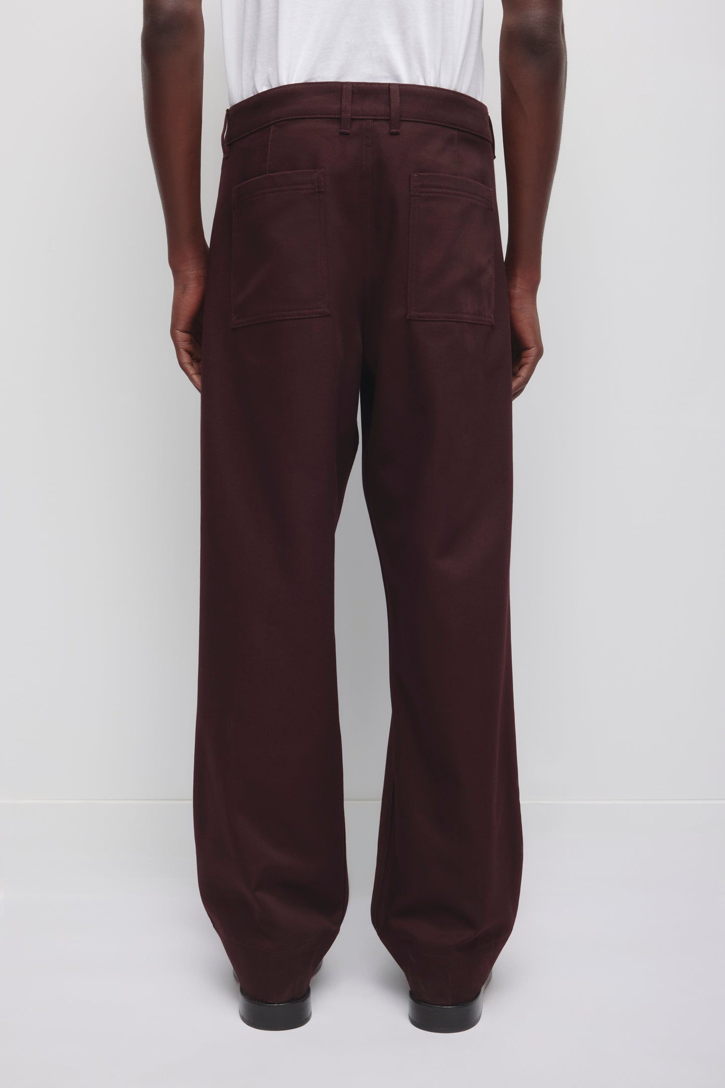 Men's Nilus Trouser in Chocolate Plum