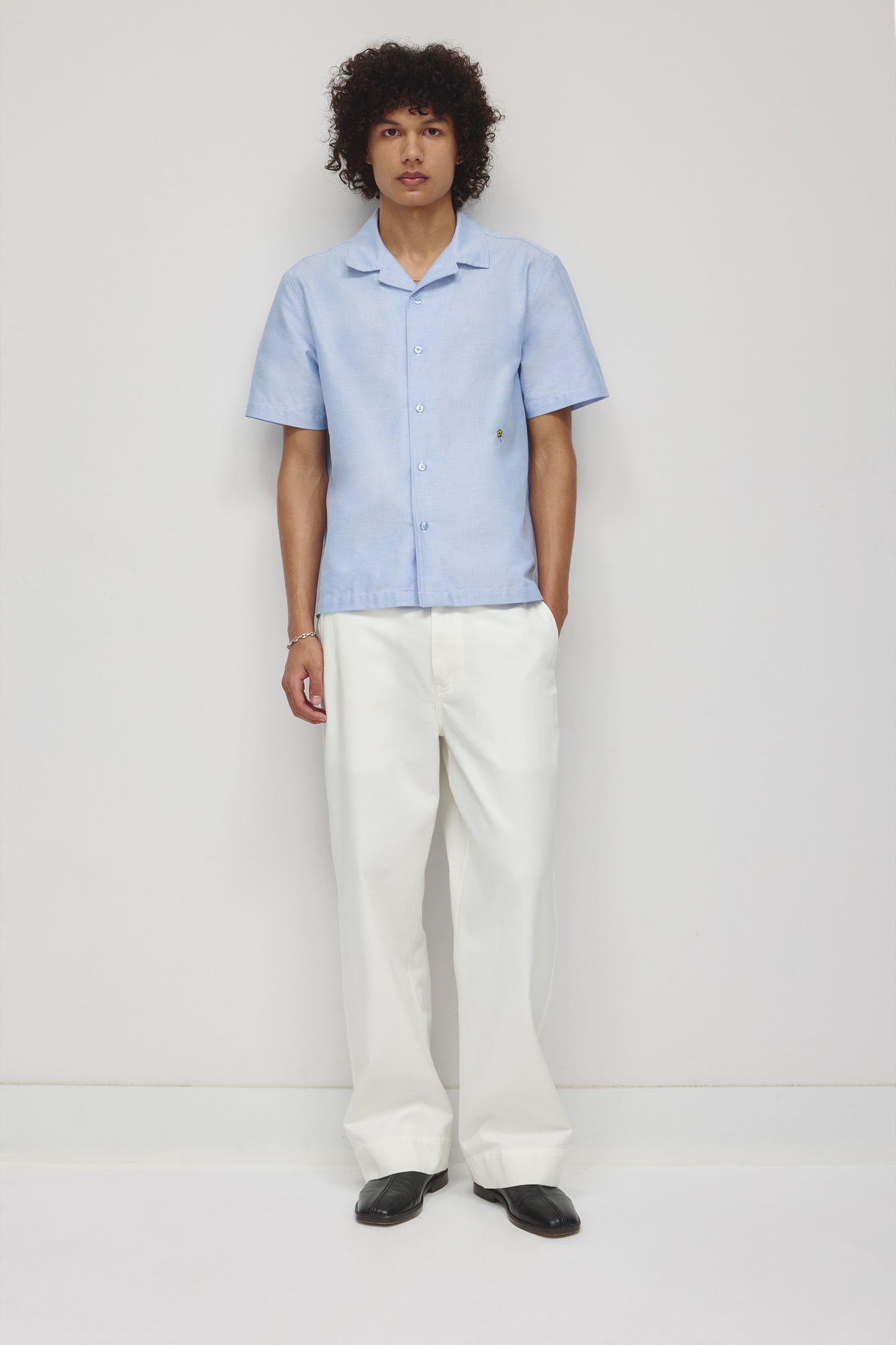 Men's Oxford Camp Shirt in Oxford Blue
