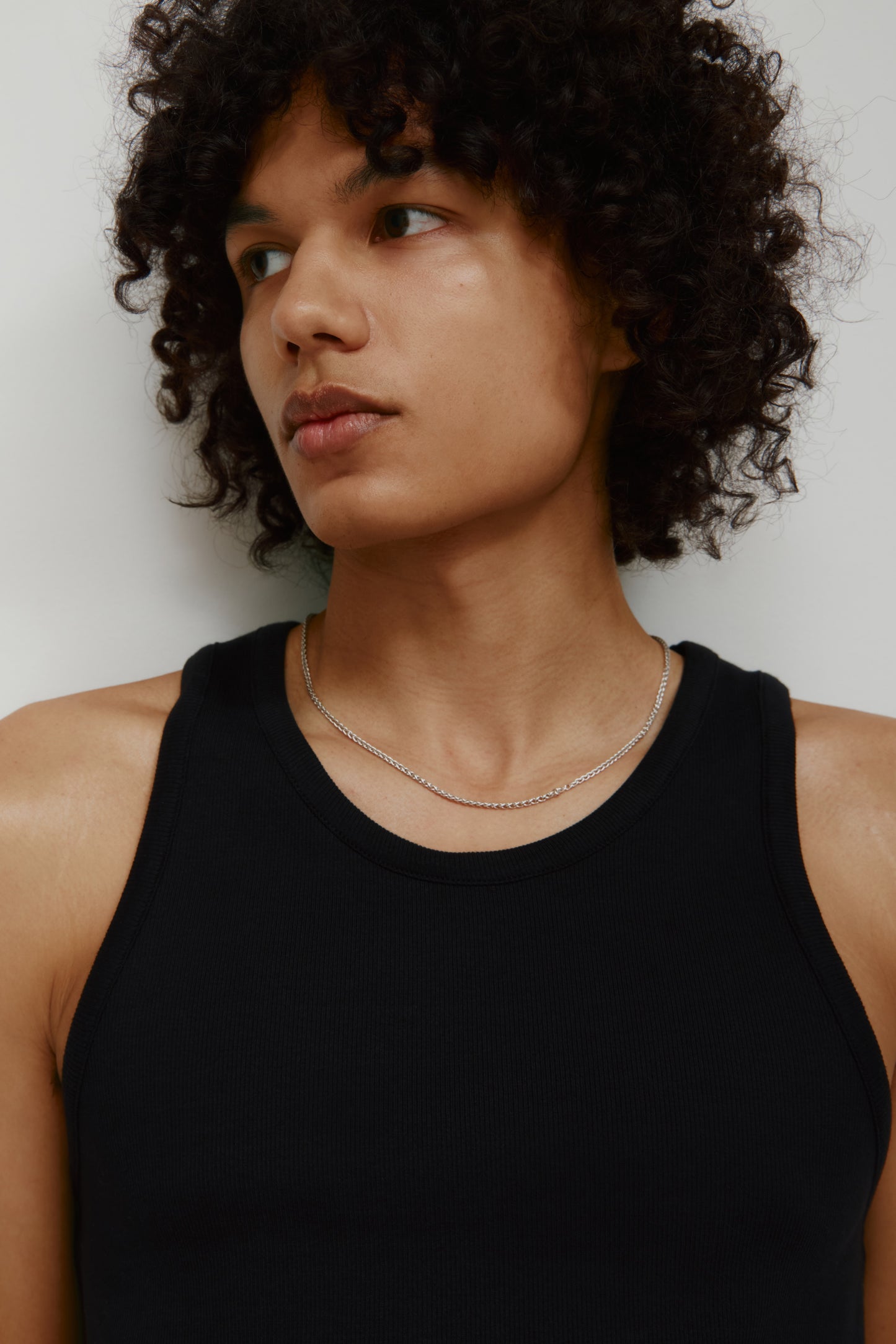 Men's Rib Tank in Black