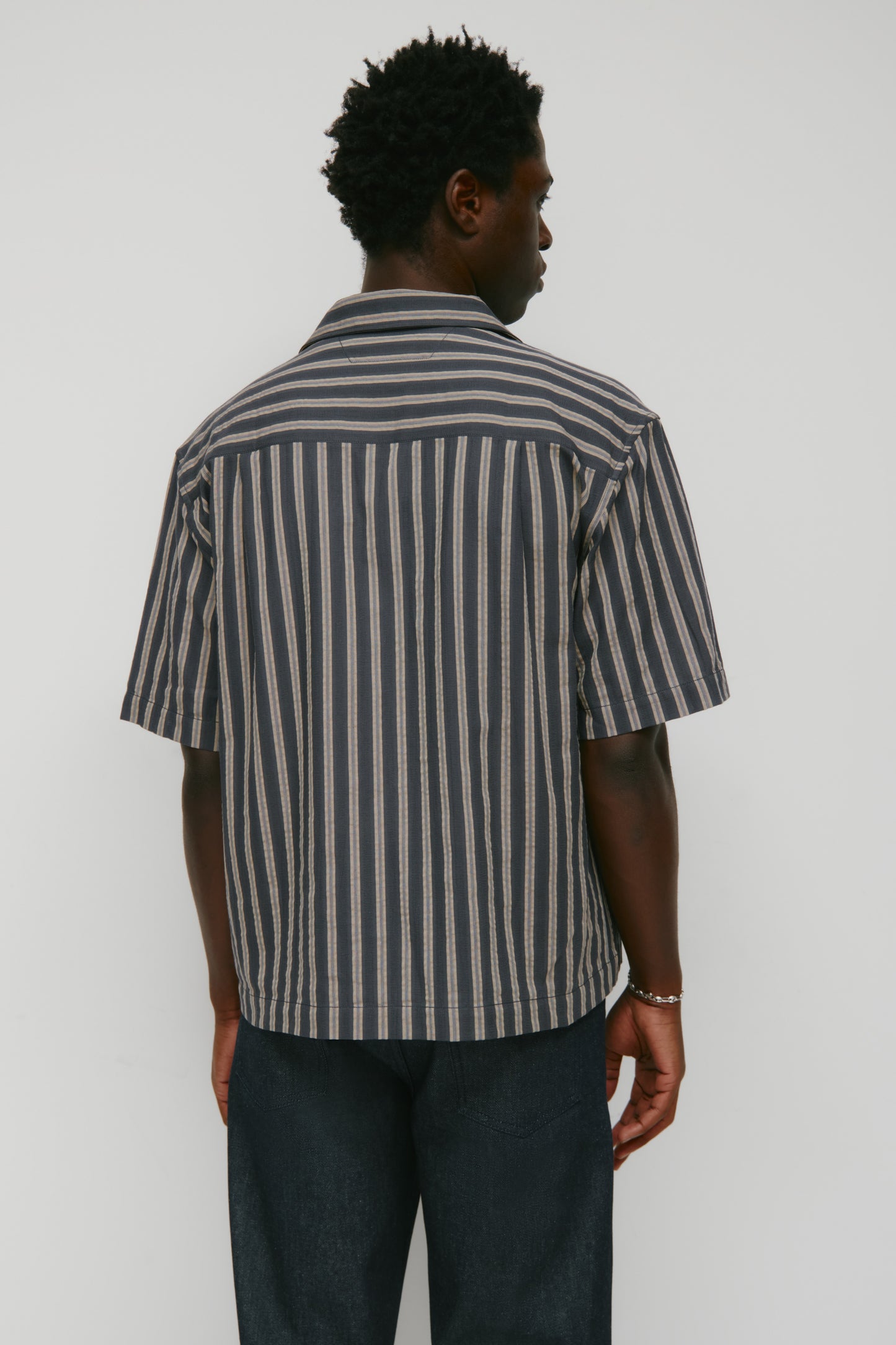 Men's Sadeem Shirt in Pitch Navy/Otter