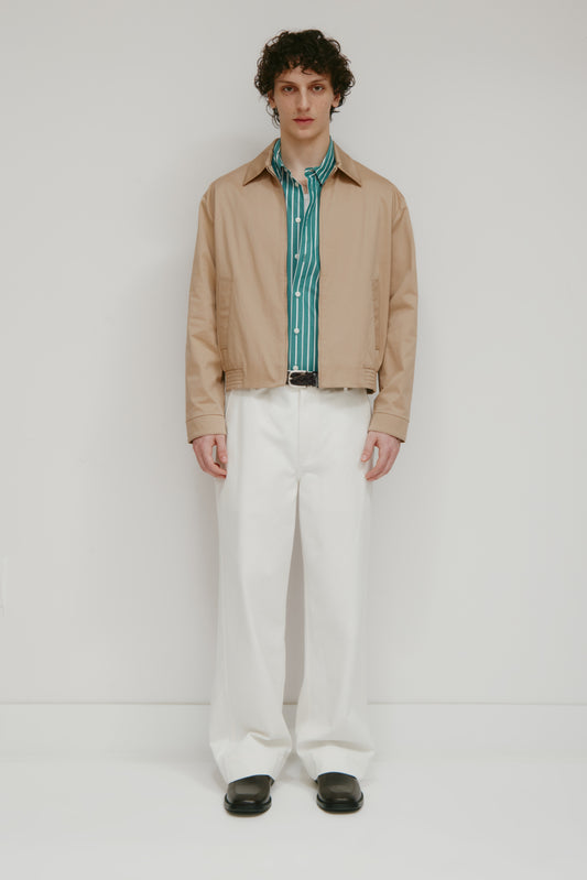 Men's Slouchy Buma Trouser in Marshmallow
