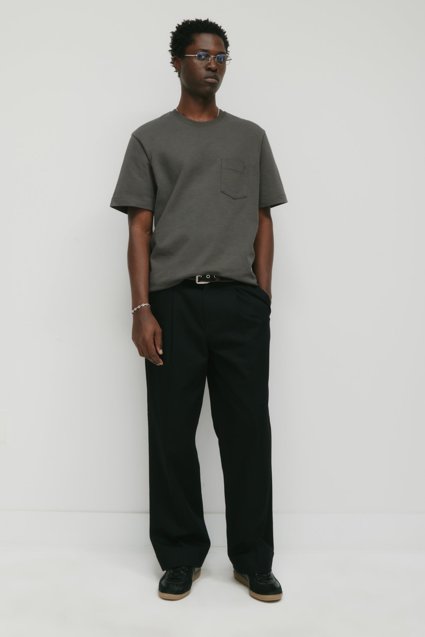 Men's Slub Pocket Tee in Beluga