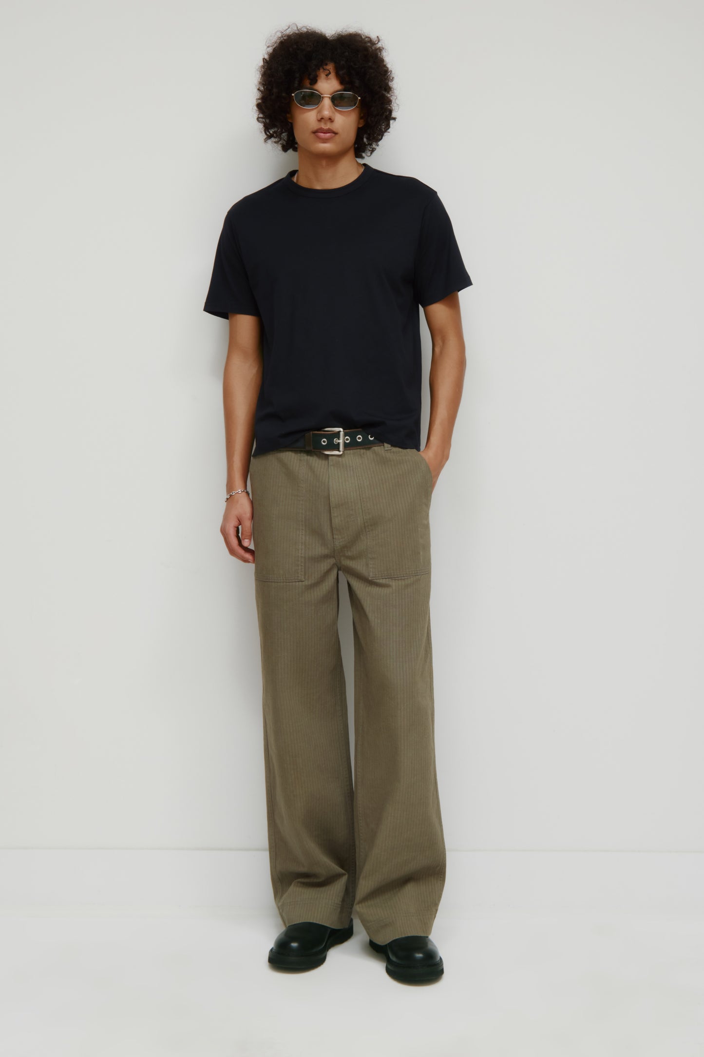 Men's Superfine Crew in Black